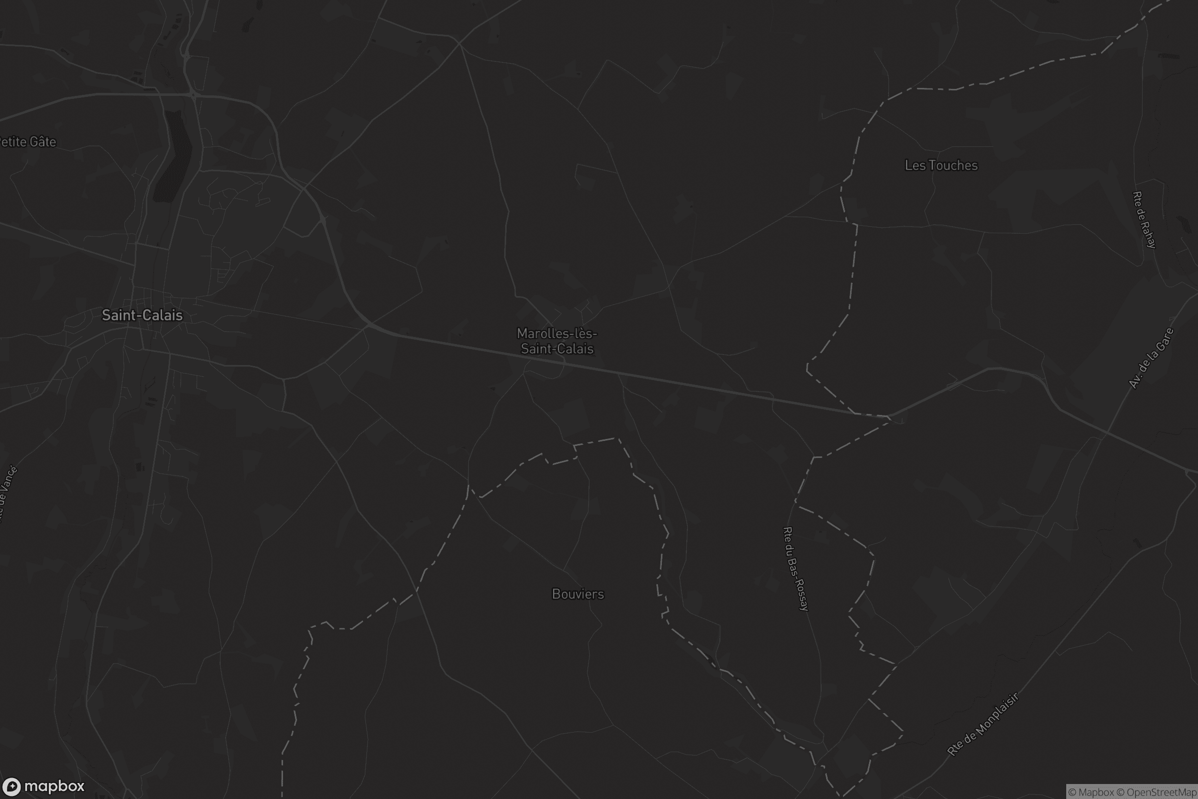 Carte de Marolles-lès-Saint-Calais