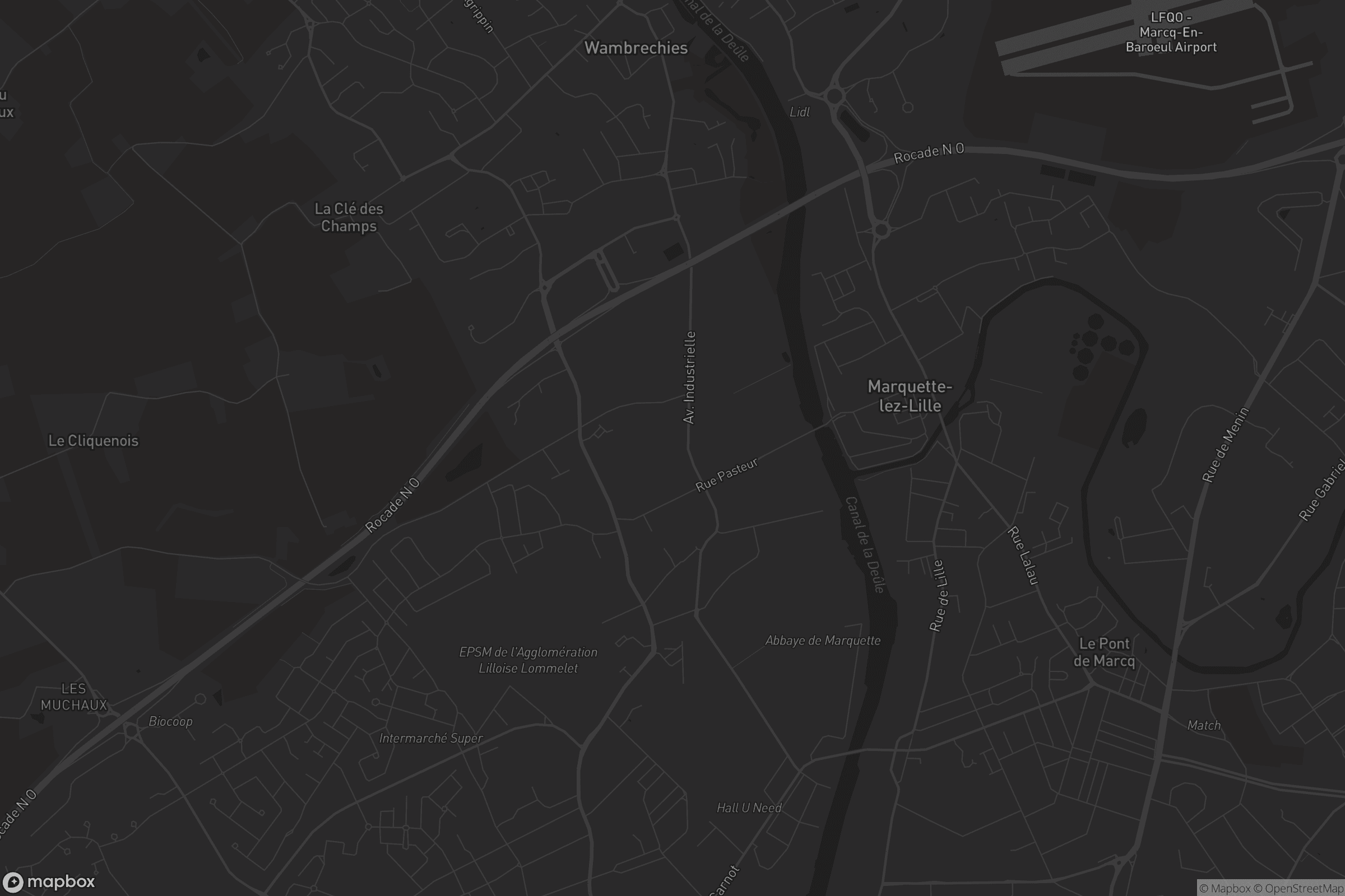 Carte de Marquette-lez-Lille