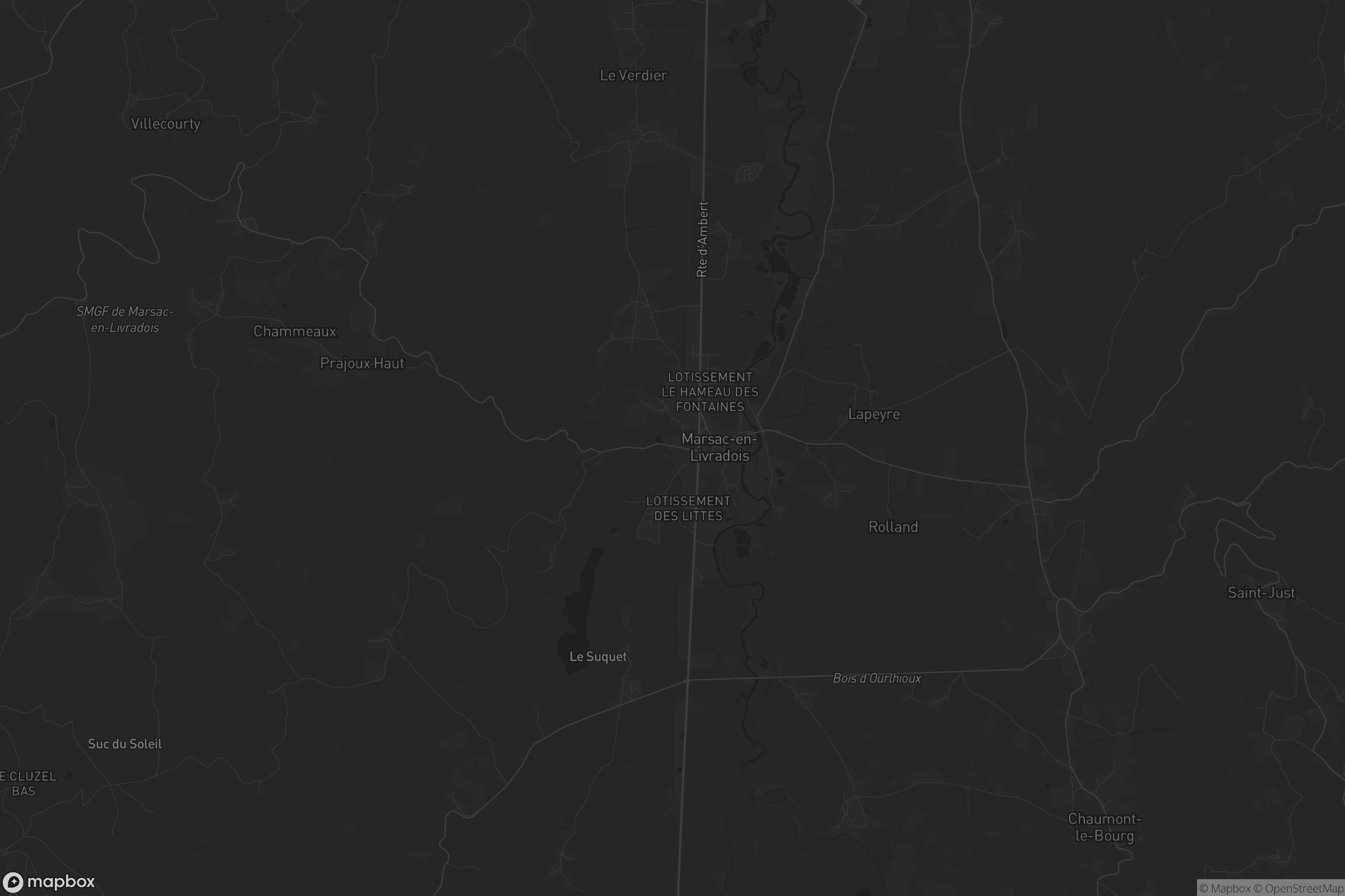 Carte de Marsac-en-Livradois