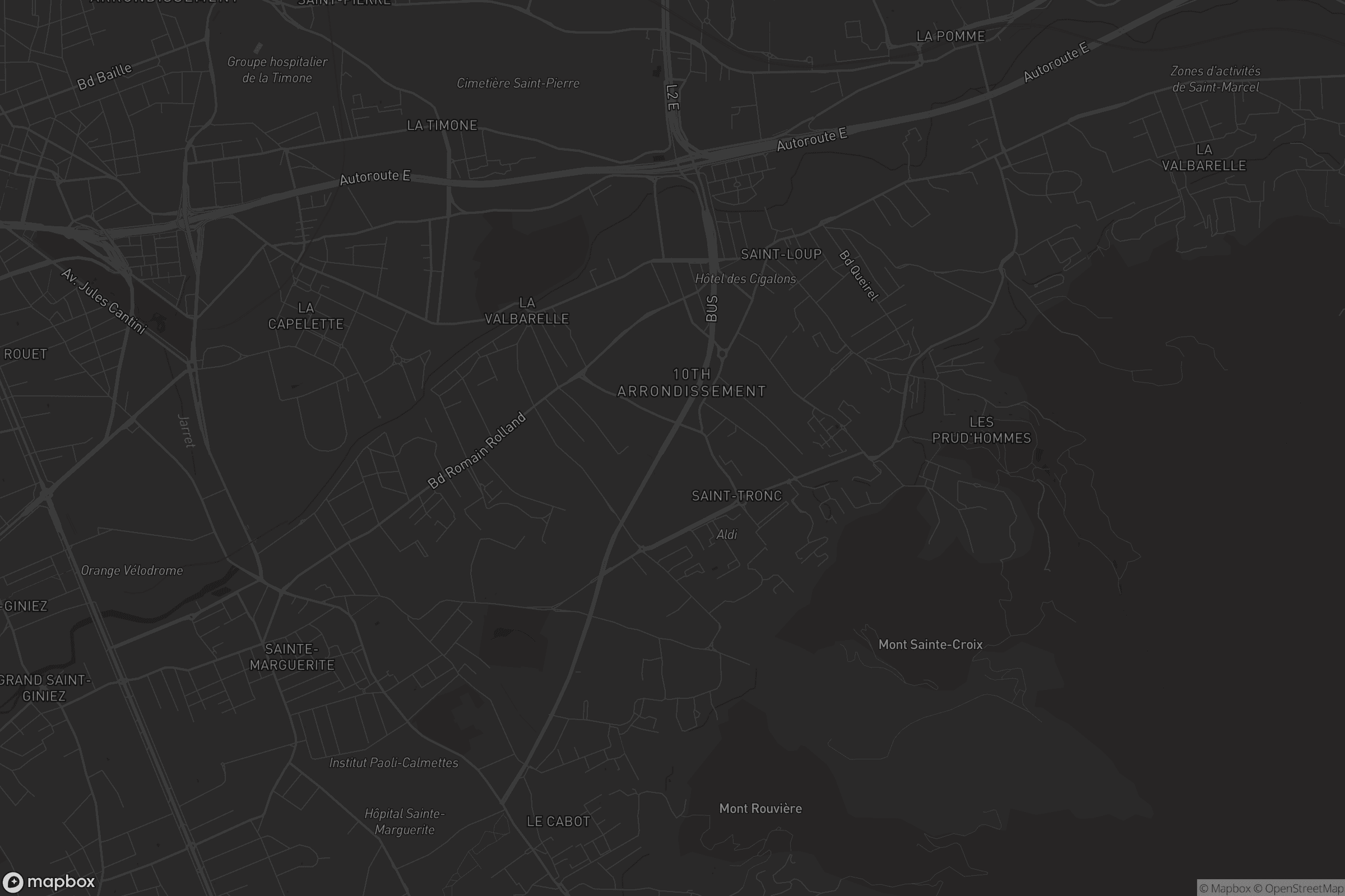 Carte de Marseille 10e Arrondissement