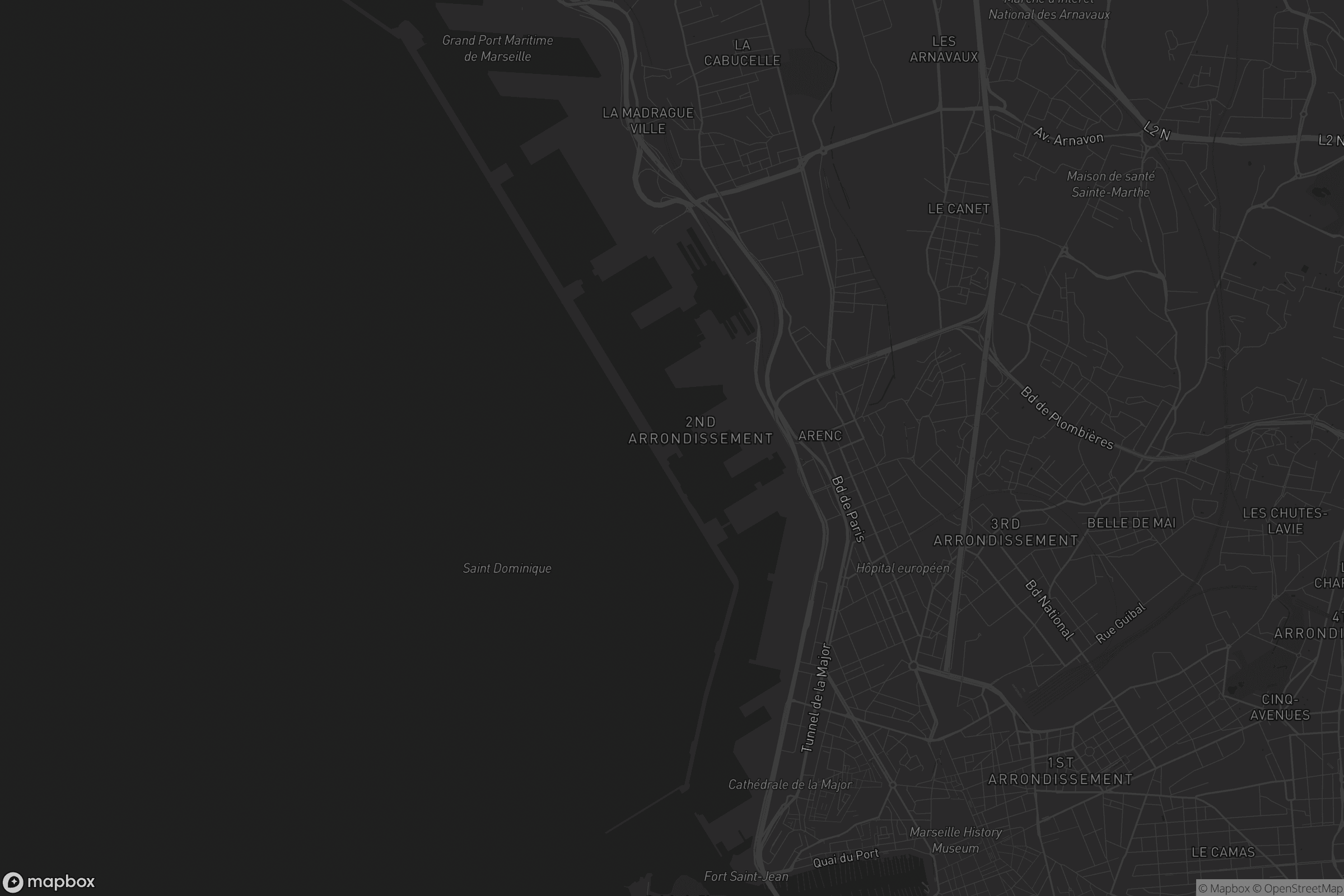Carte de Marseille 2e Arrondissement