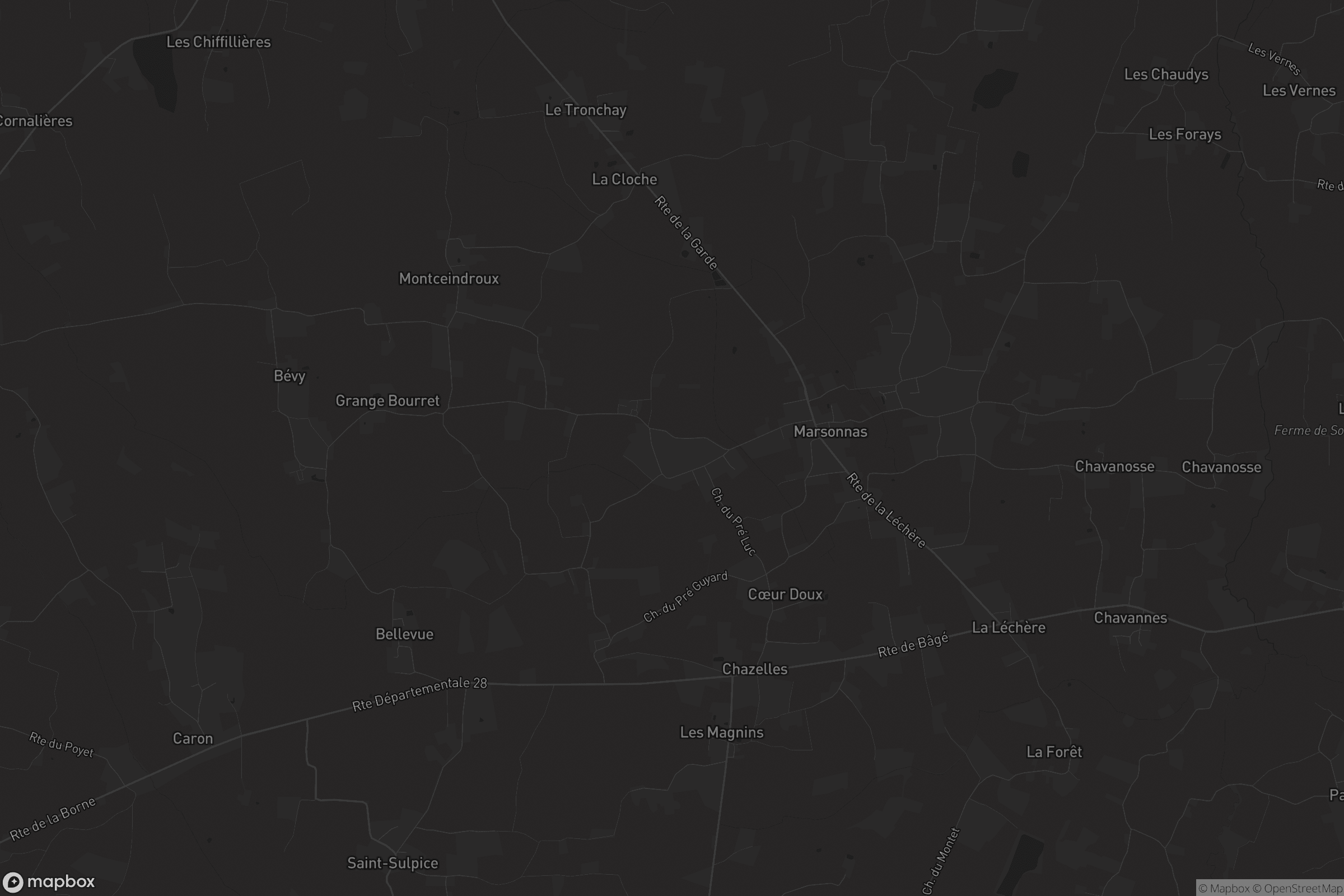 Carte de Marsonnas