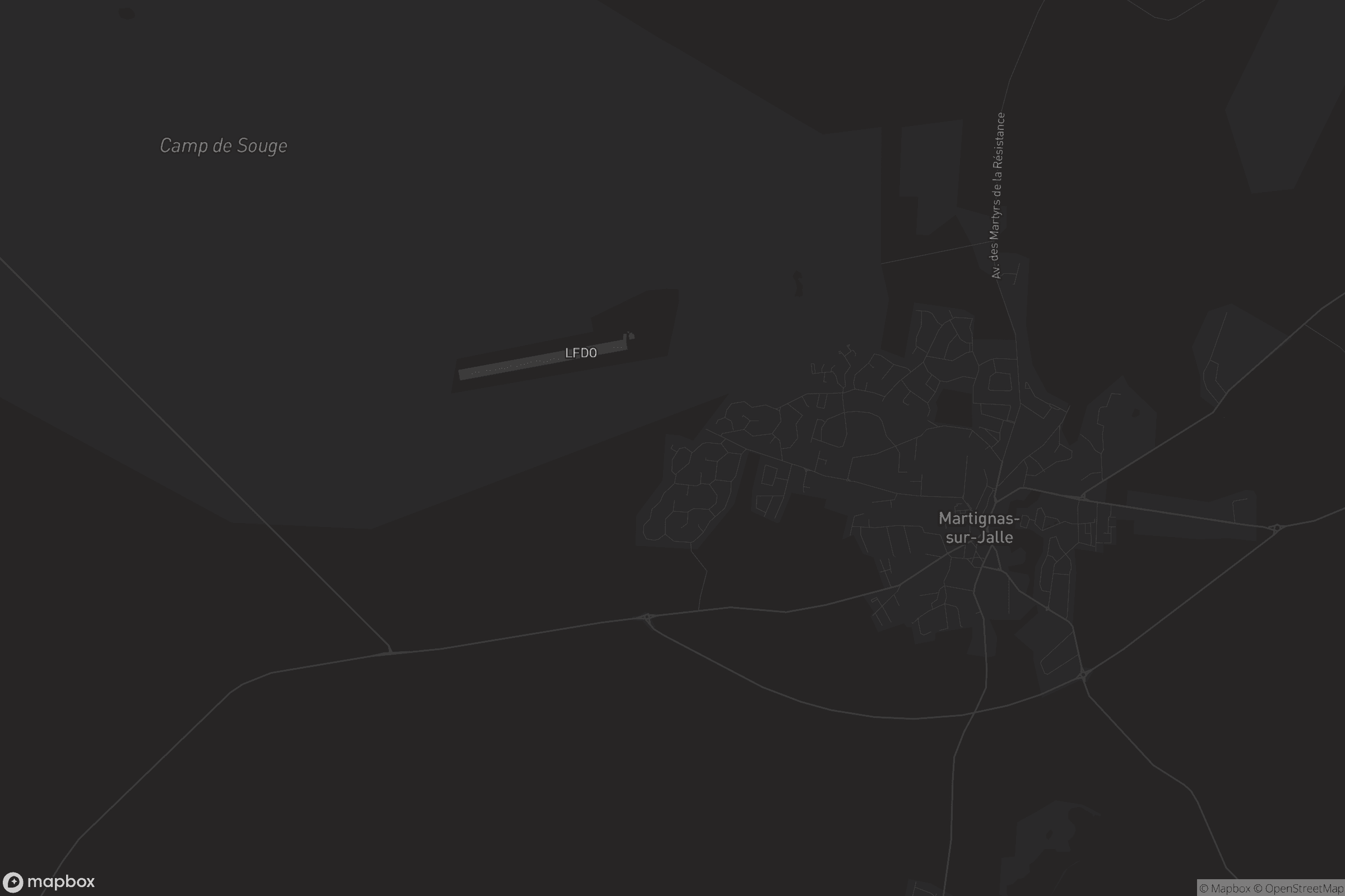 Carte de Martignas-sur-Jalle