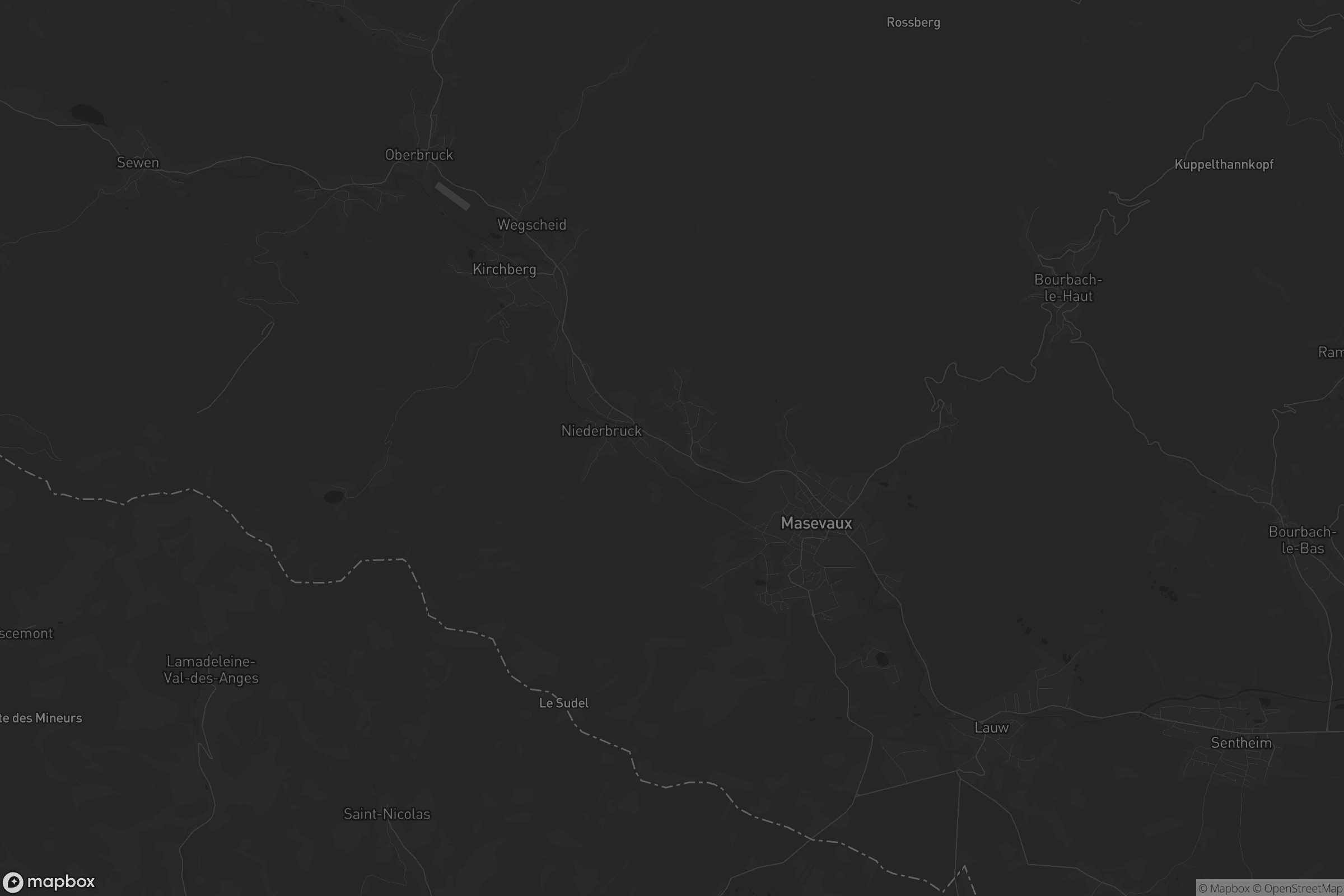 Carte de Masevaux-Niederbruck