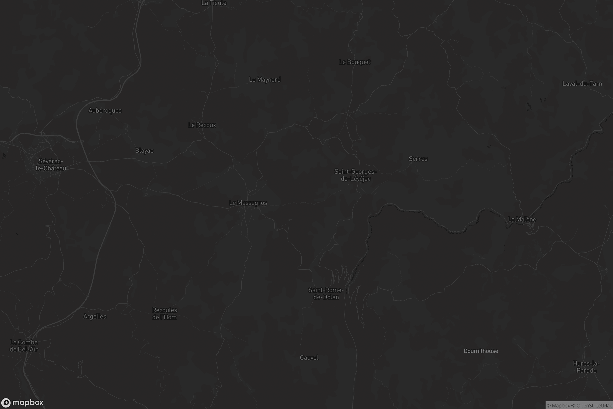 Carte de Massegros Causses Gorges