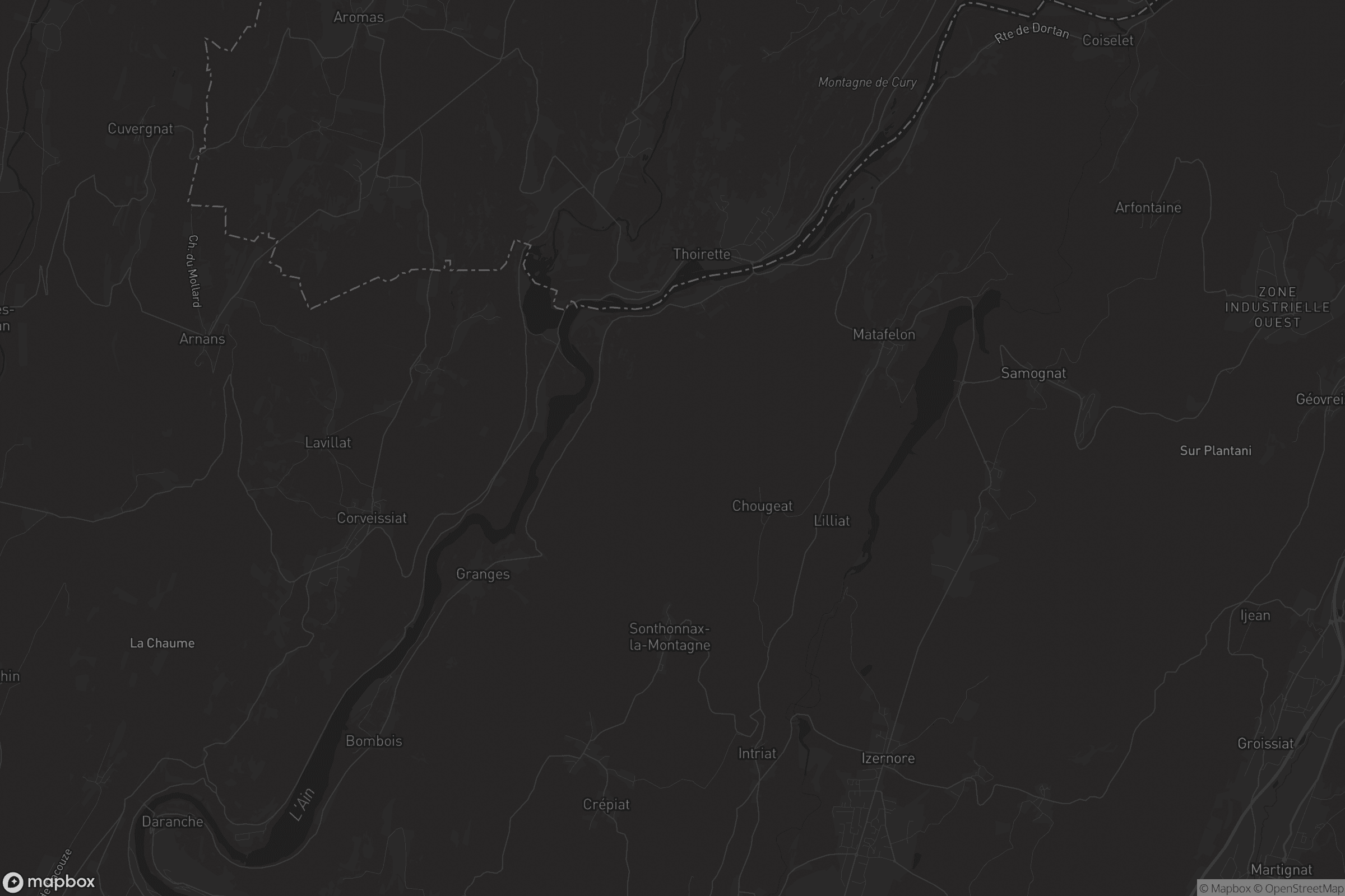 Carte de Matafelon-Granges