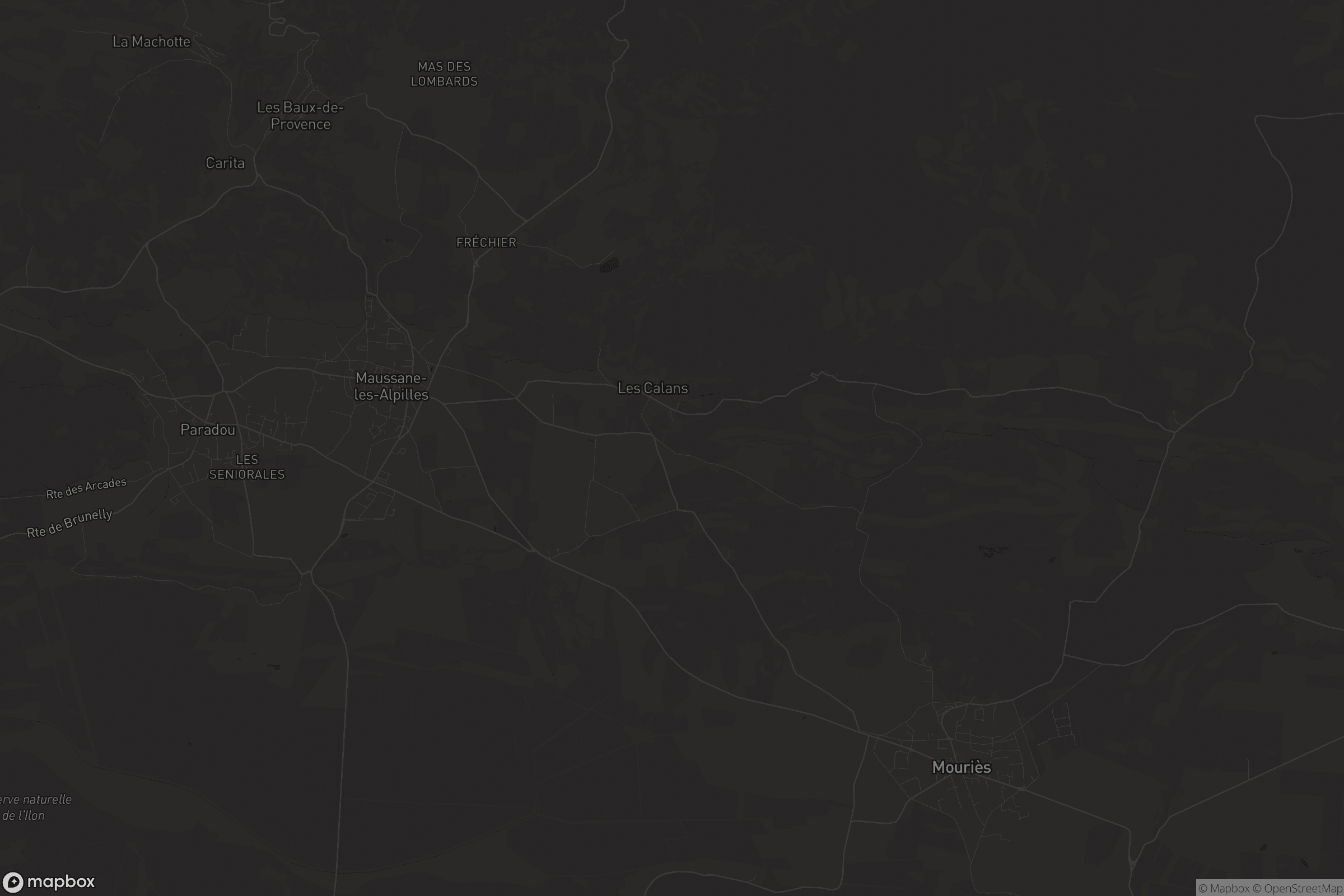Carte de Maussane-les-Alpilles