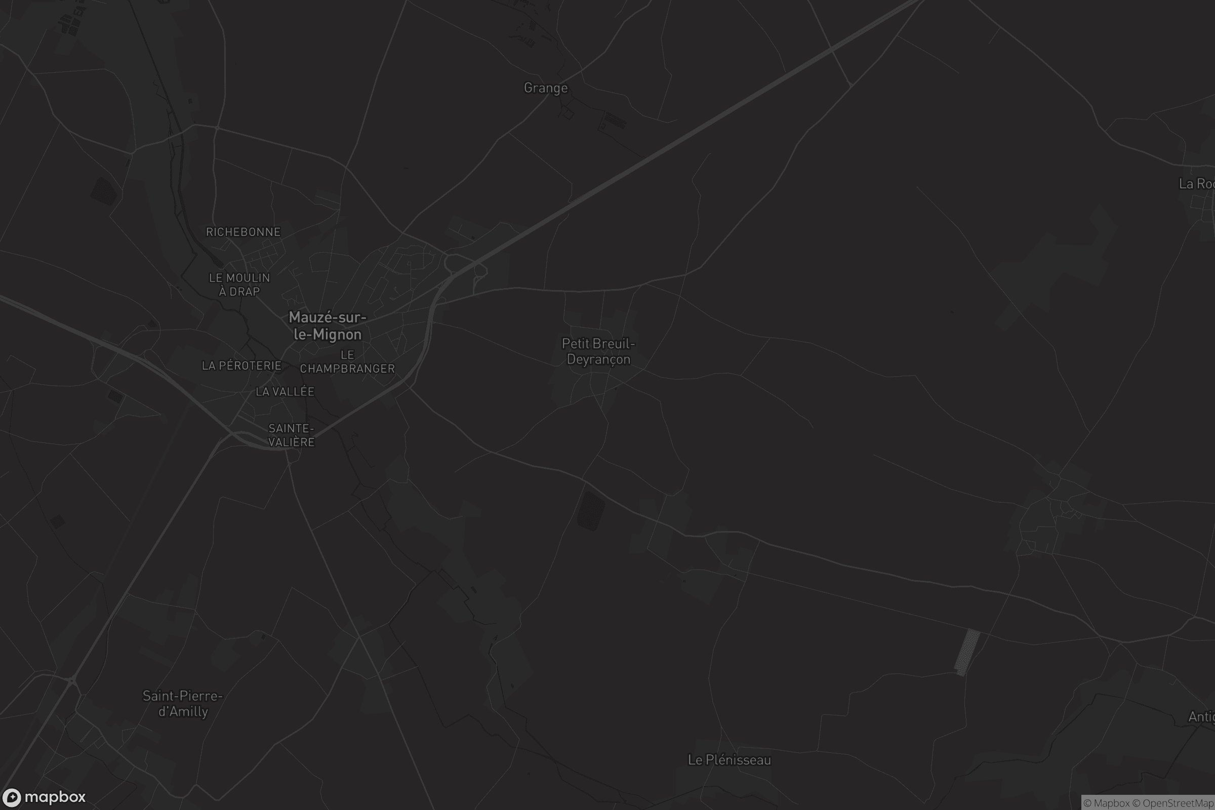 Carte de Mauzé-sur-le-Mignon