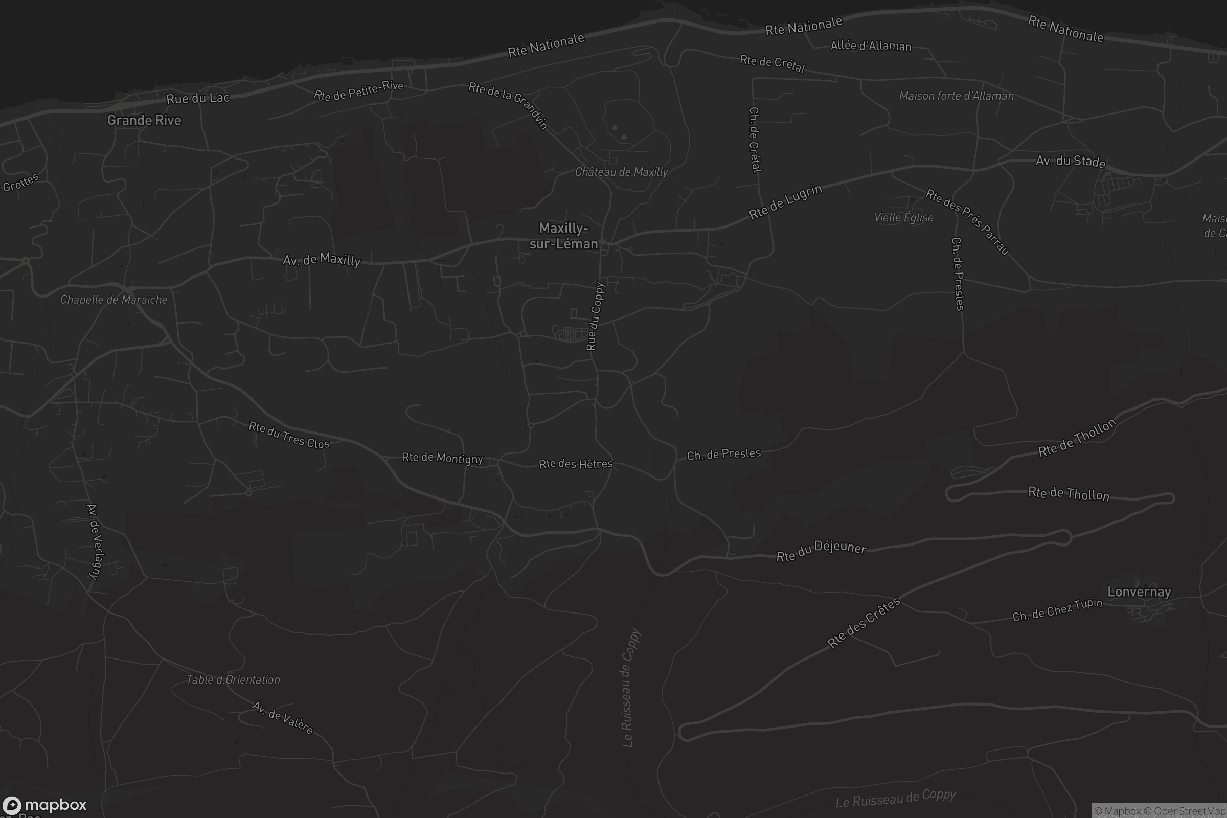 Carte de Maxilly-sur-Léman