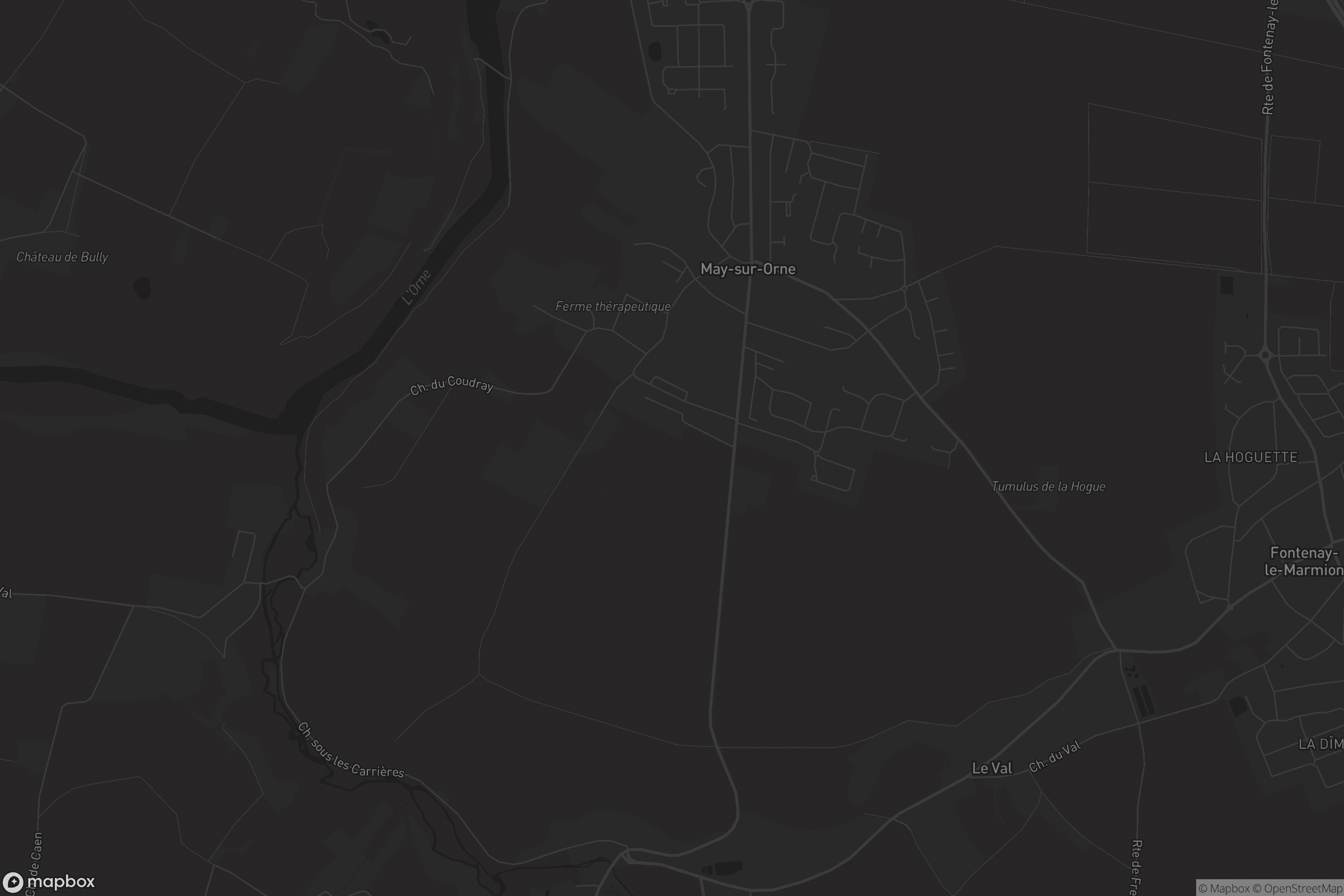 Carte de May-sur-Orne