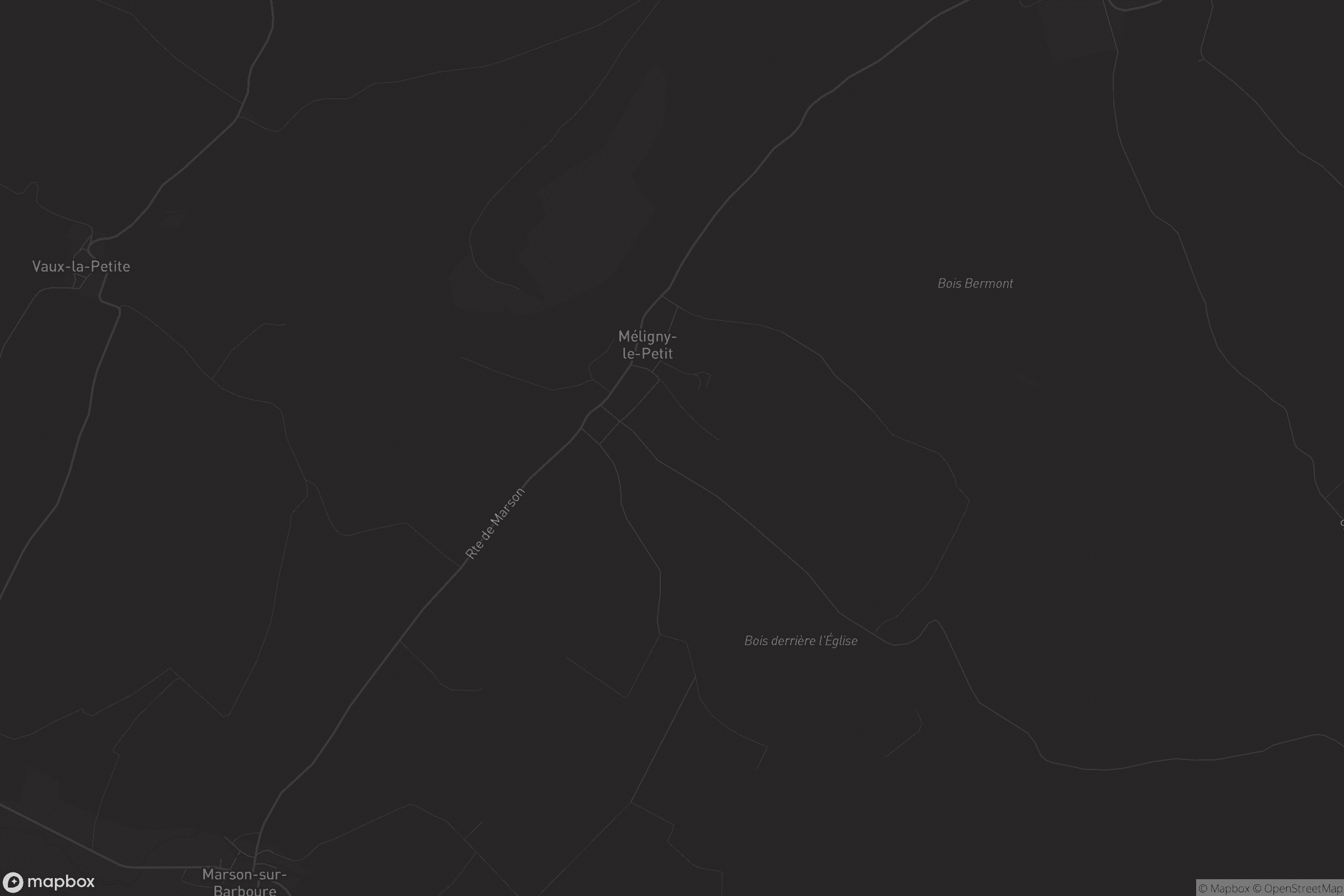 Carte de Méligny-le-Petit