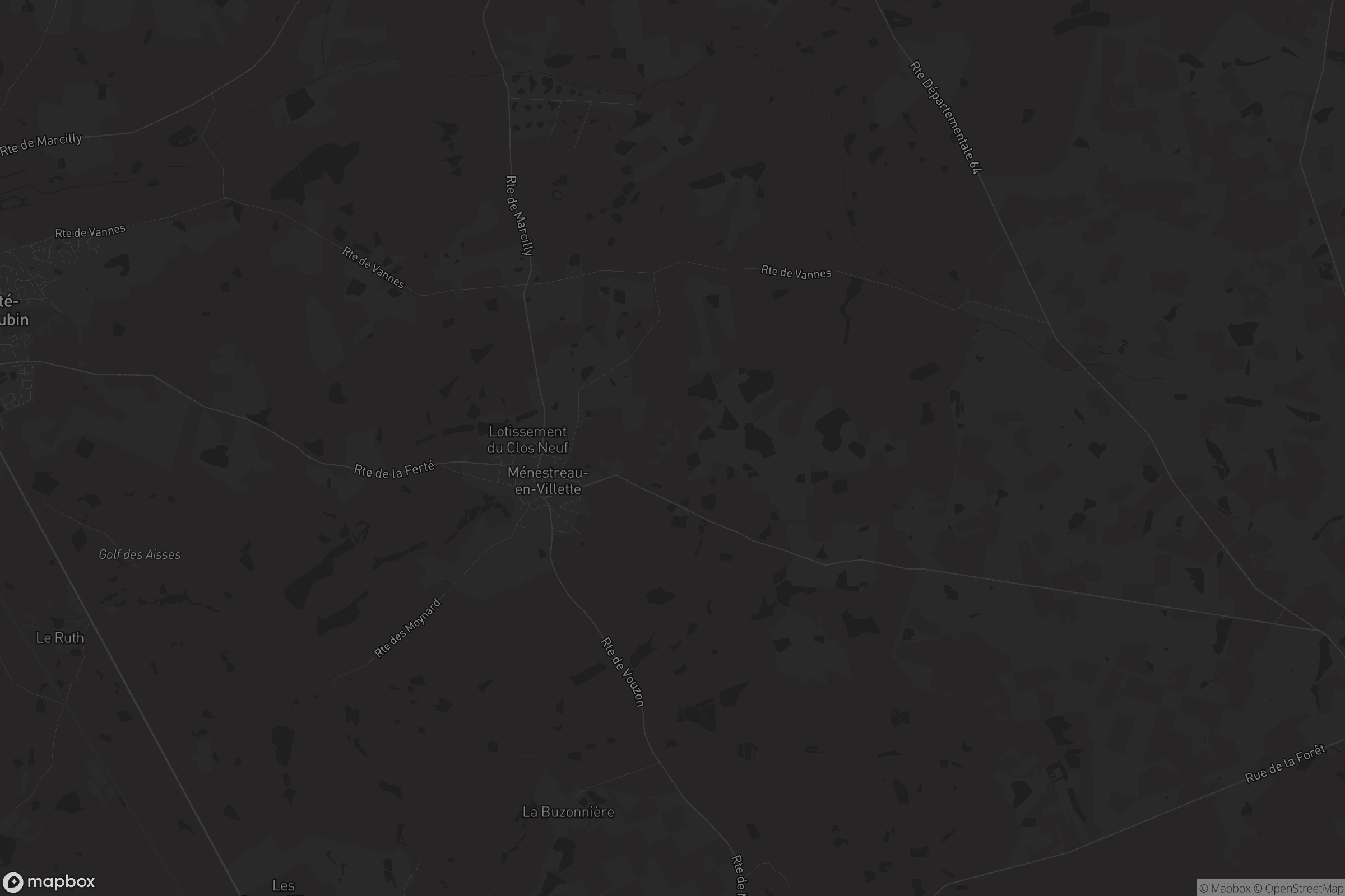 Carte de Ménestreau-en-Villette