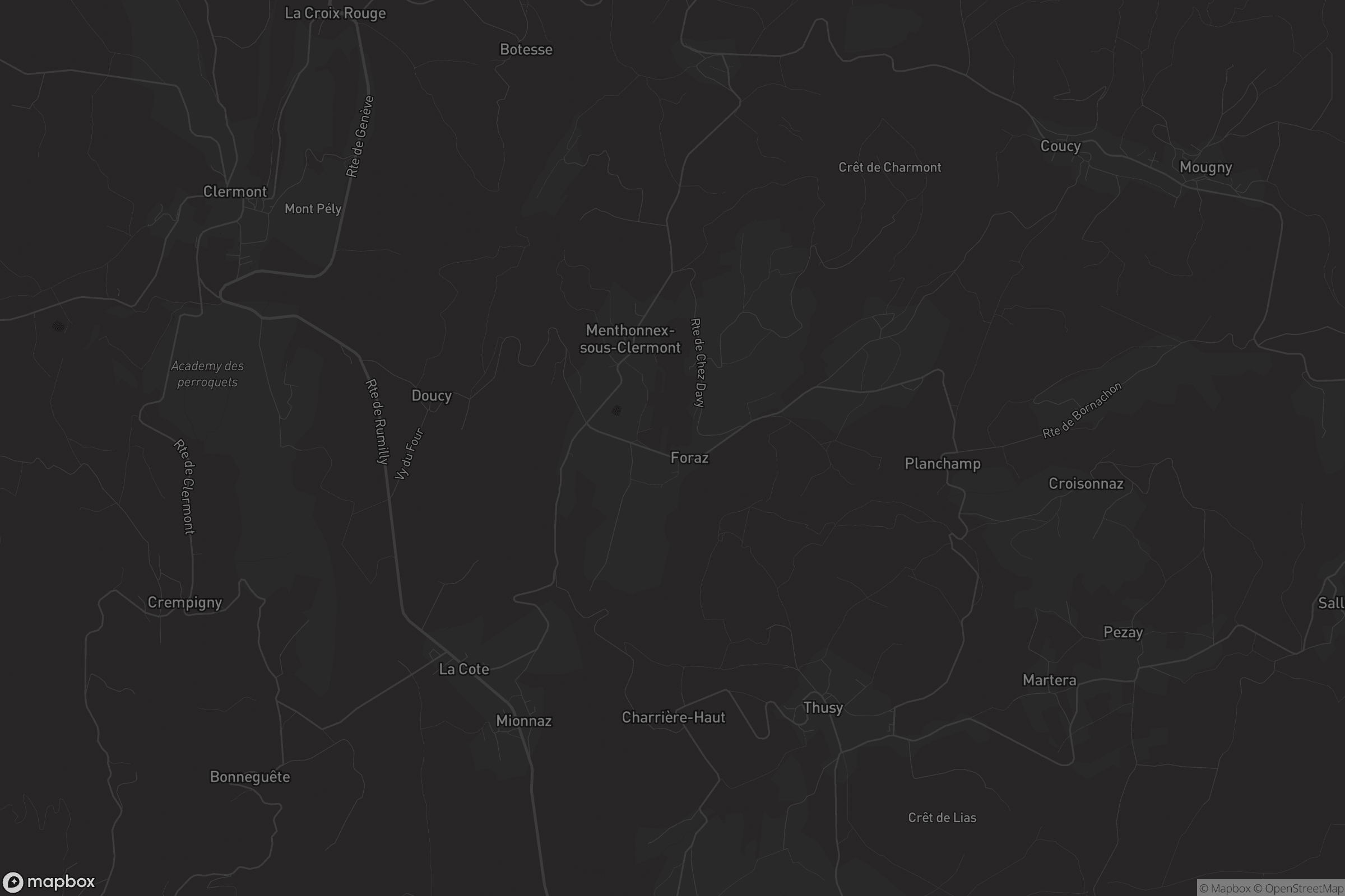 Carte de Menthonnex-sous-Clermont