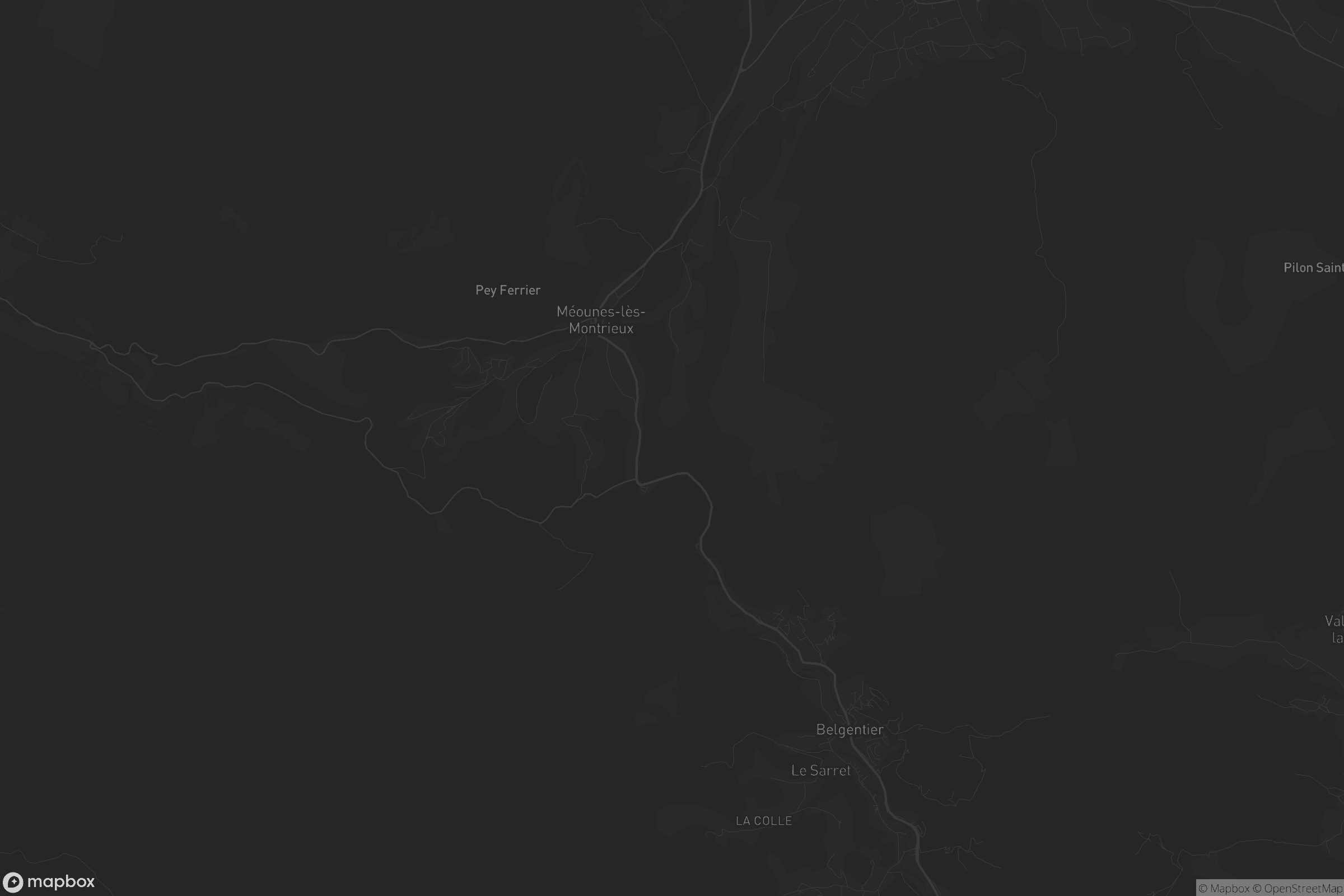 Carte de Méounes-lès-Montrieux