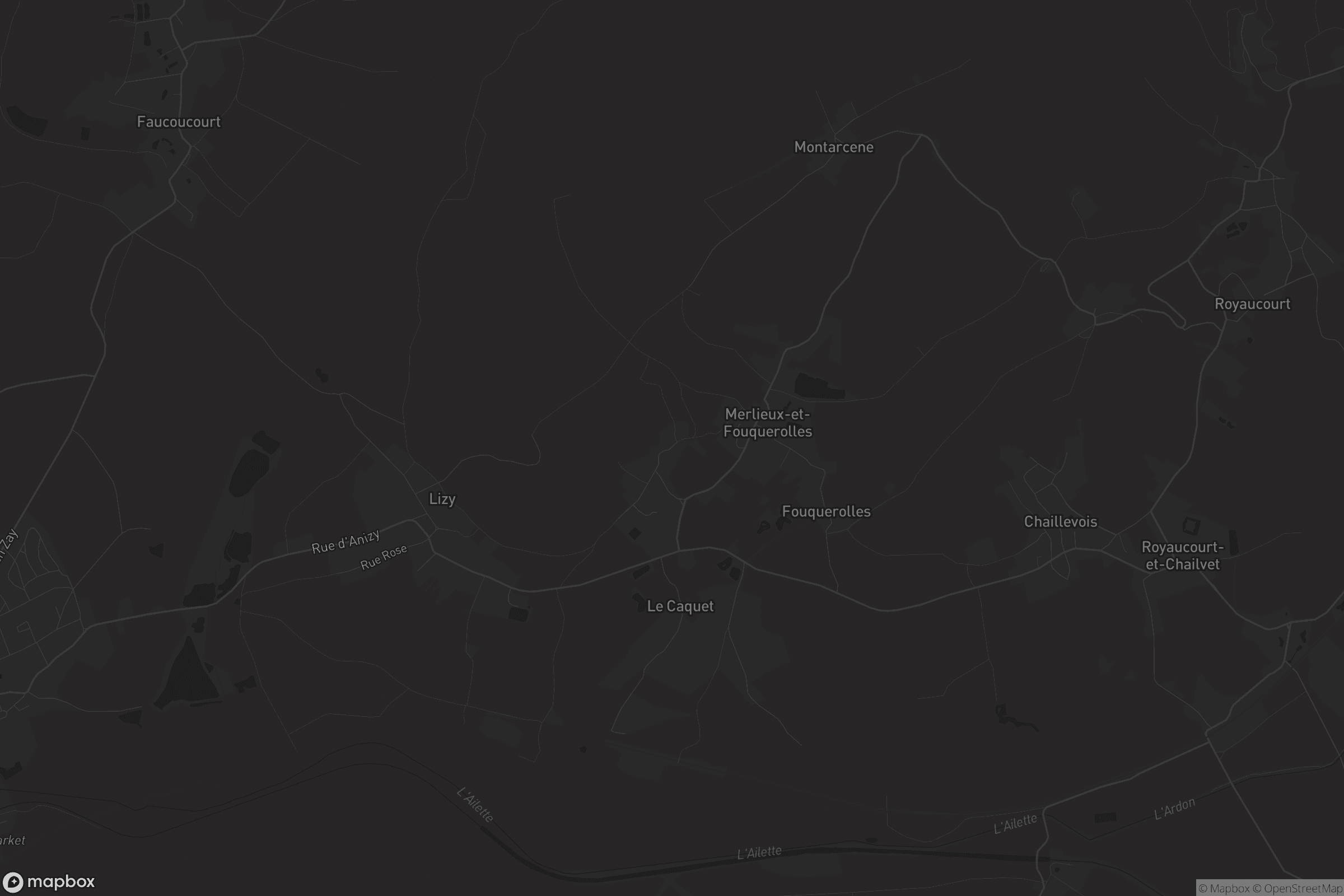 Carte de Merlieux-et-Fouquerolles