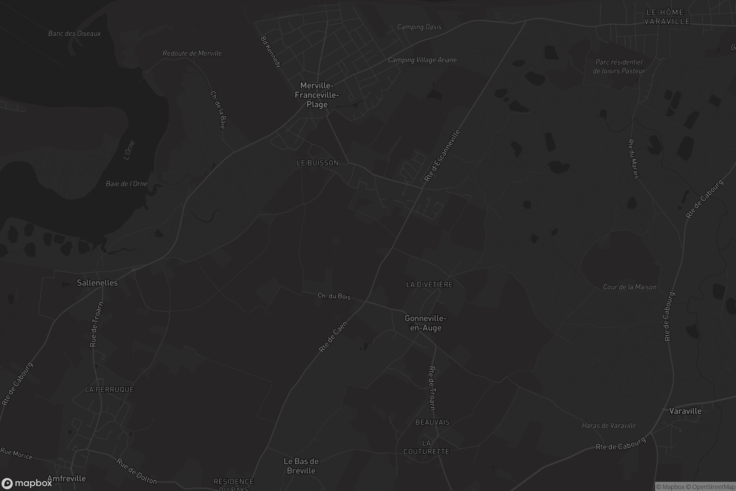 Carte de Merville-Franceville-Plage