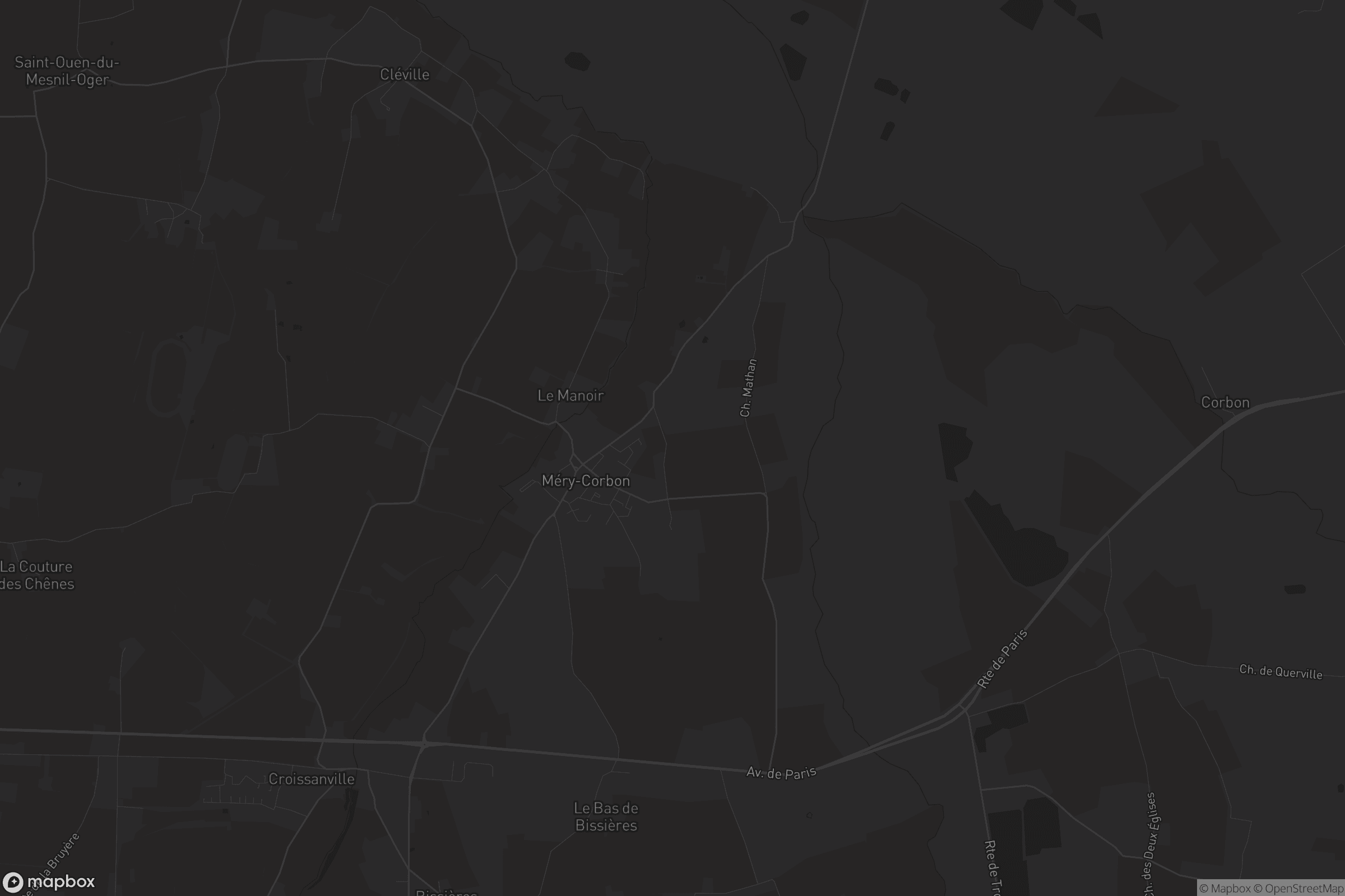 Carte de Méry-Corbon