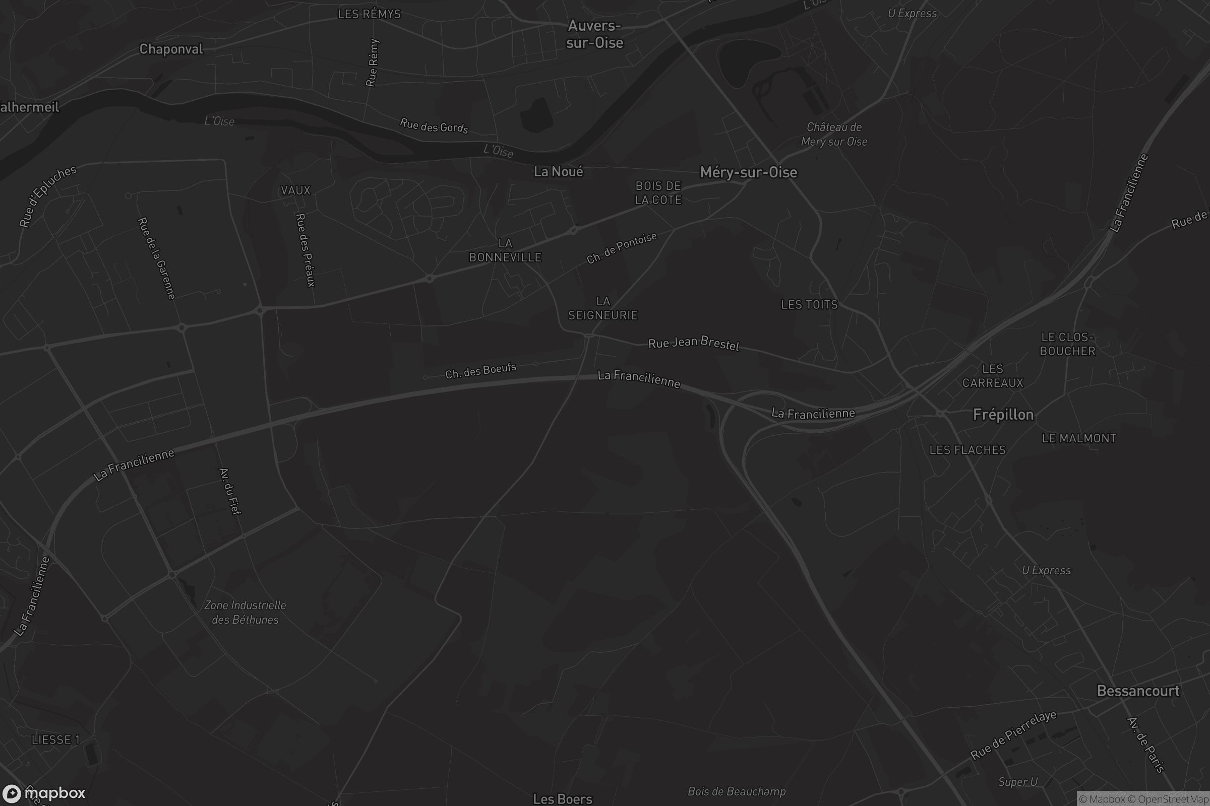 Carte de Méry-sur-Oise