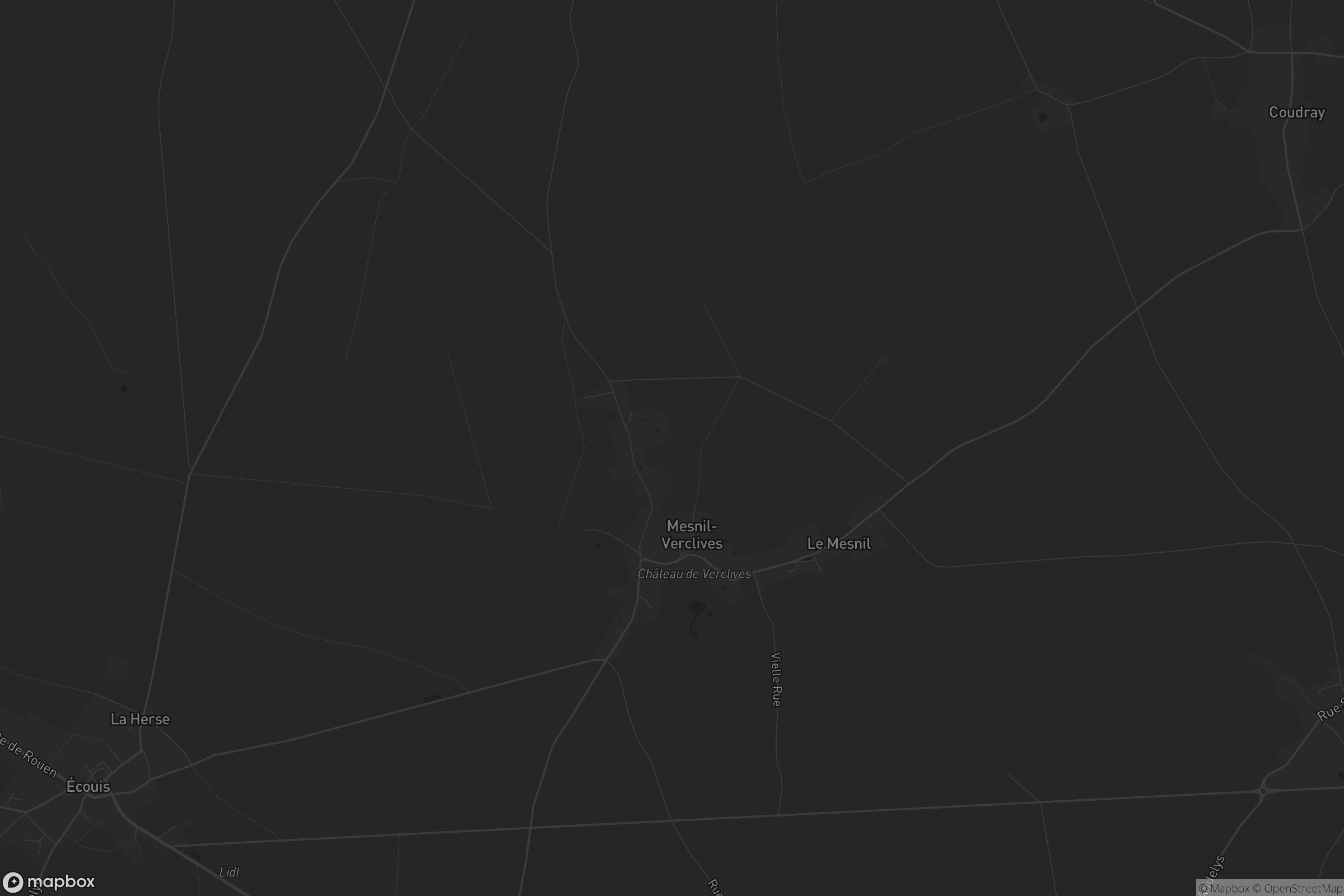 Carte de Mesnil-Verclives