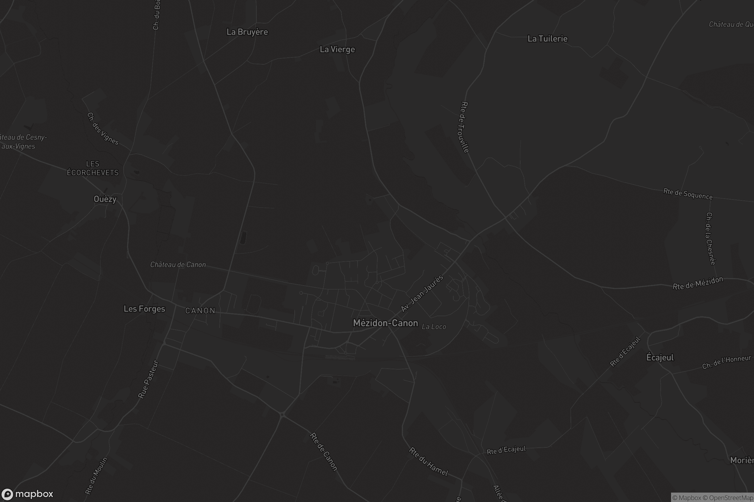 Carte de Mézidon-Canon