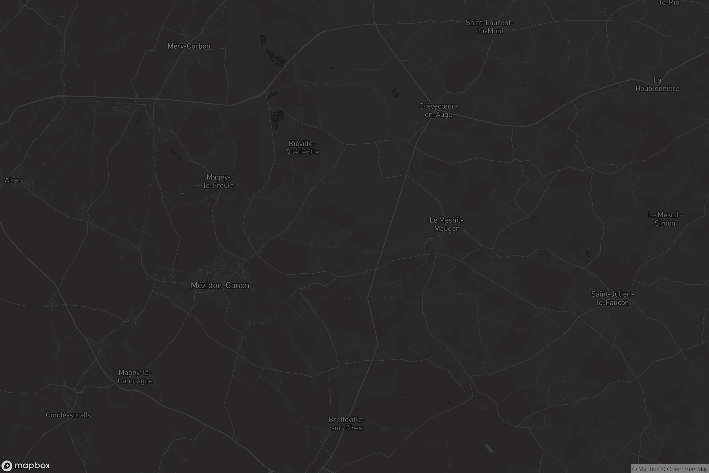 Carte de Mézidon Vallée d'Auge