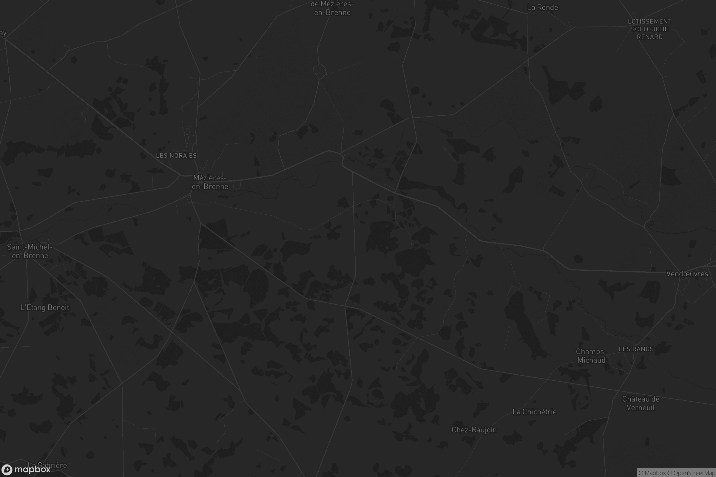 Carte de Mézières-en-Brenne
