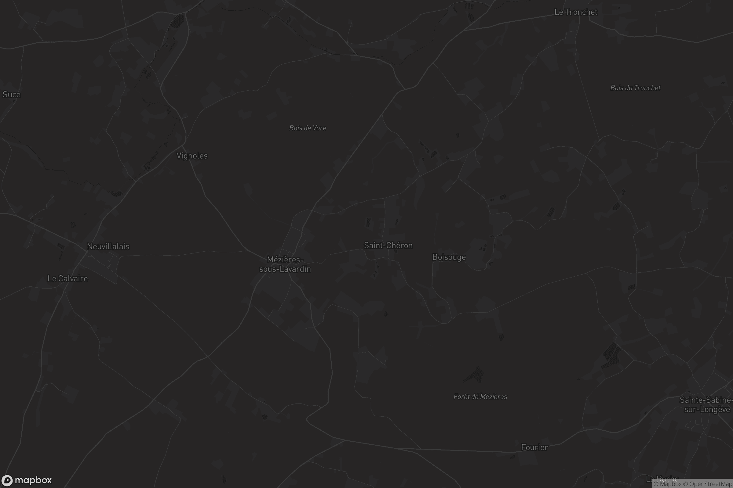 Carte de Mézières-sous-Lavardin