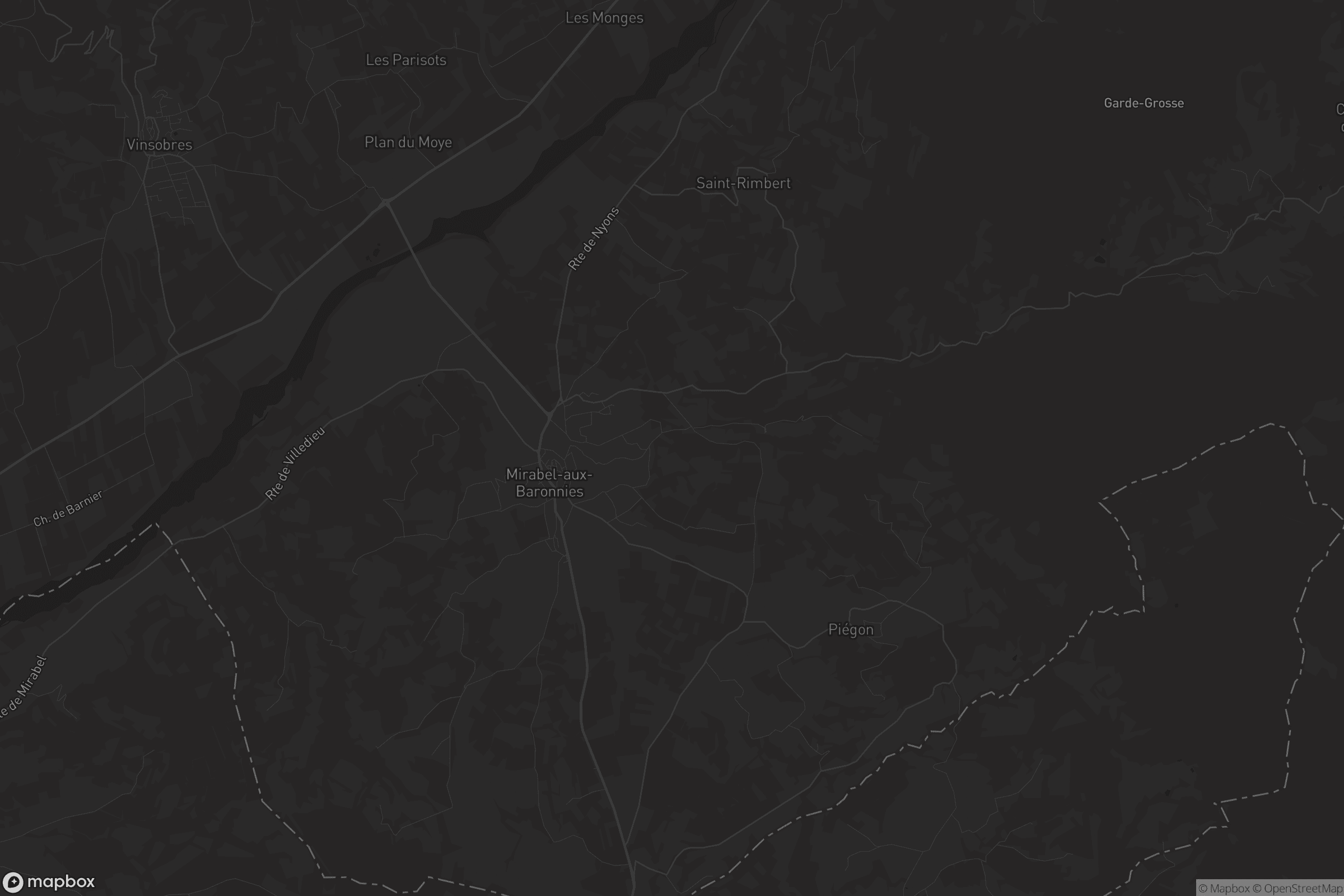 Carte de Mirabel-aux-Baronnies