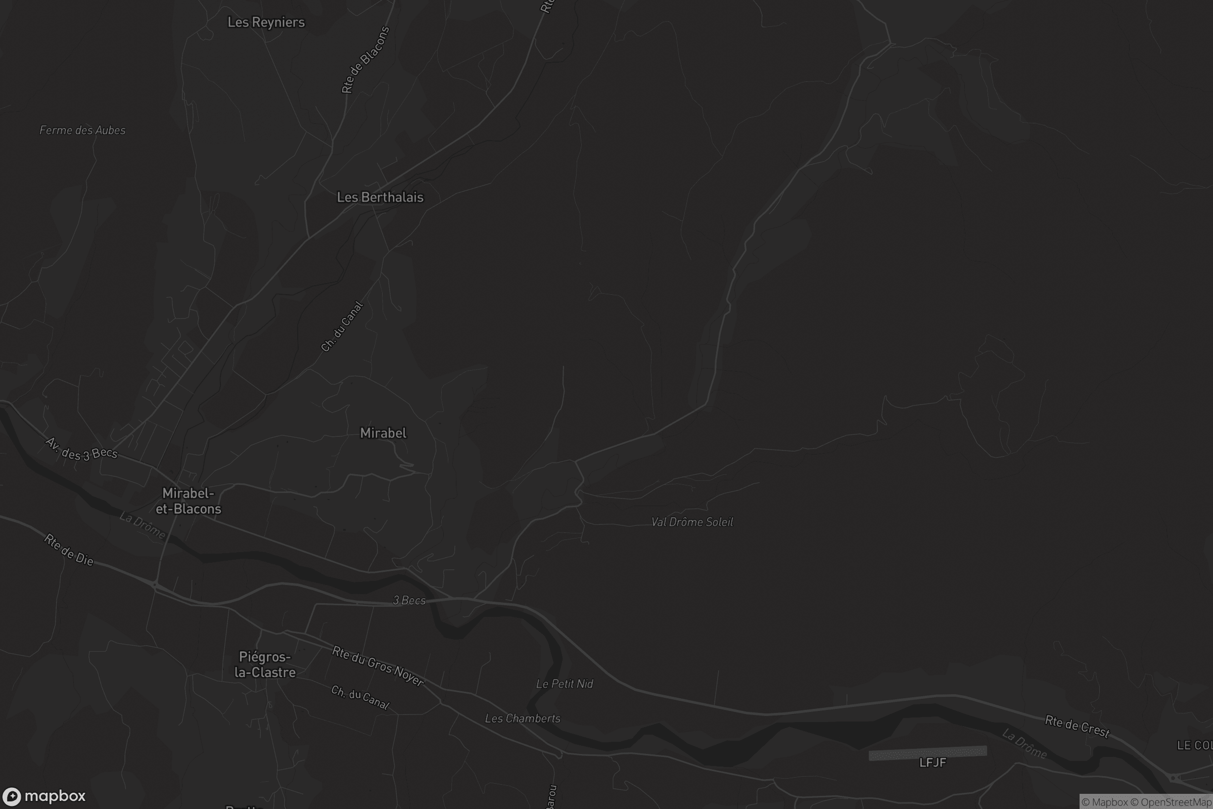 Carte de Mirabel-et-Blacons