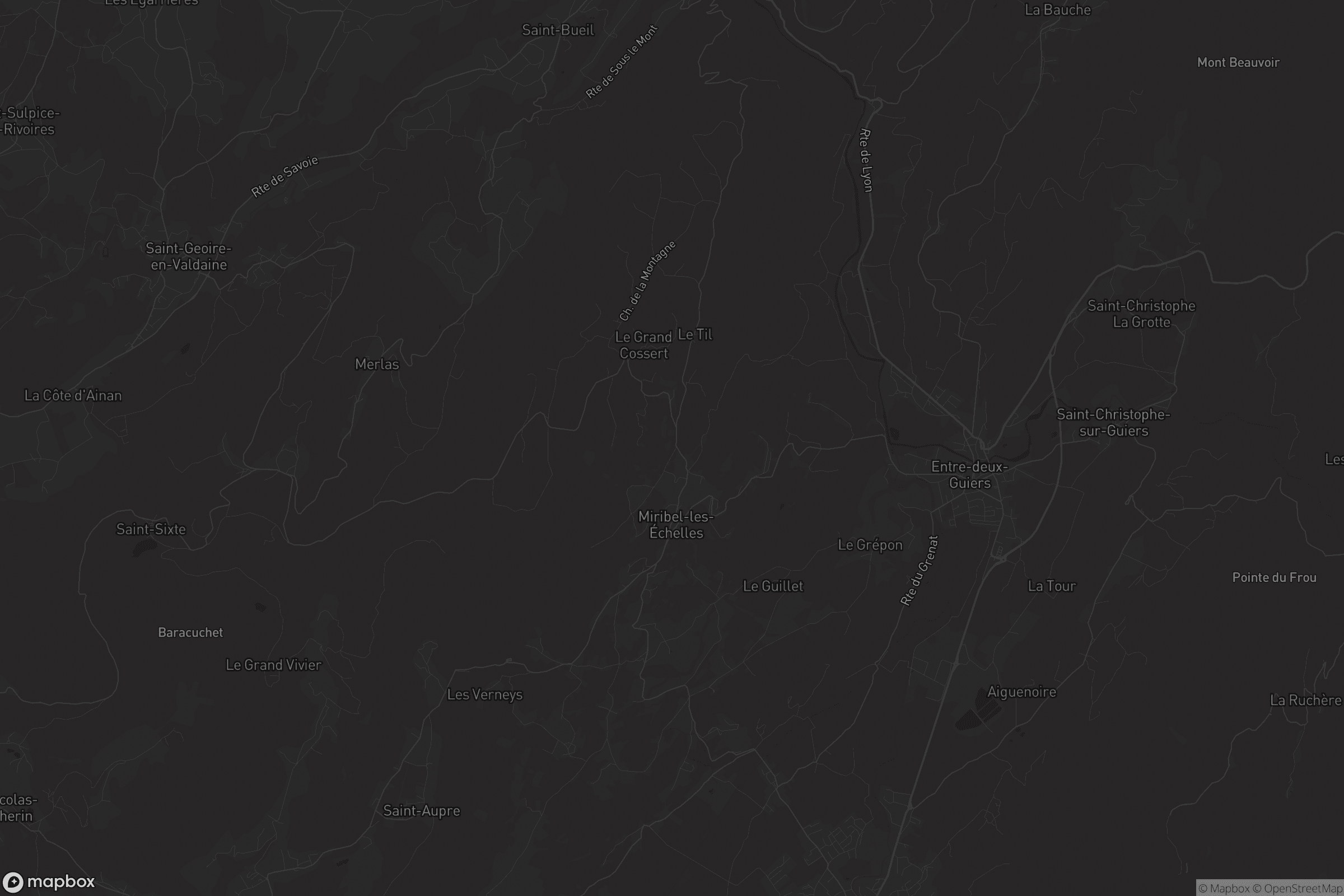 Carte de Miribel-les-Échelles