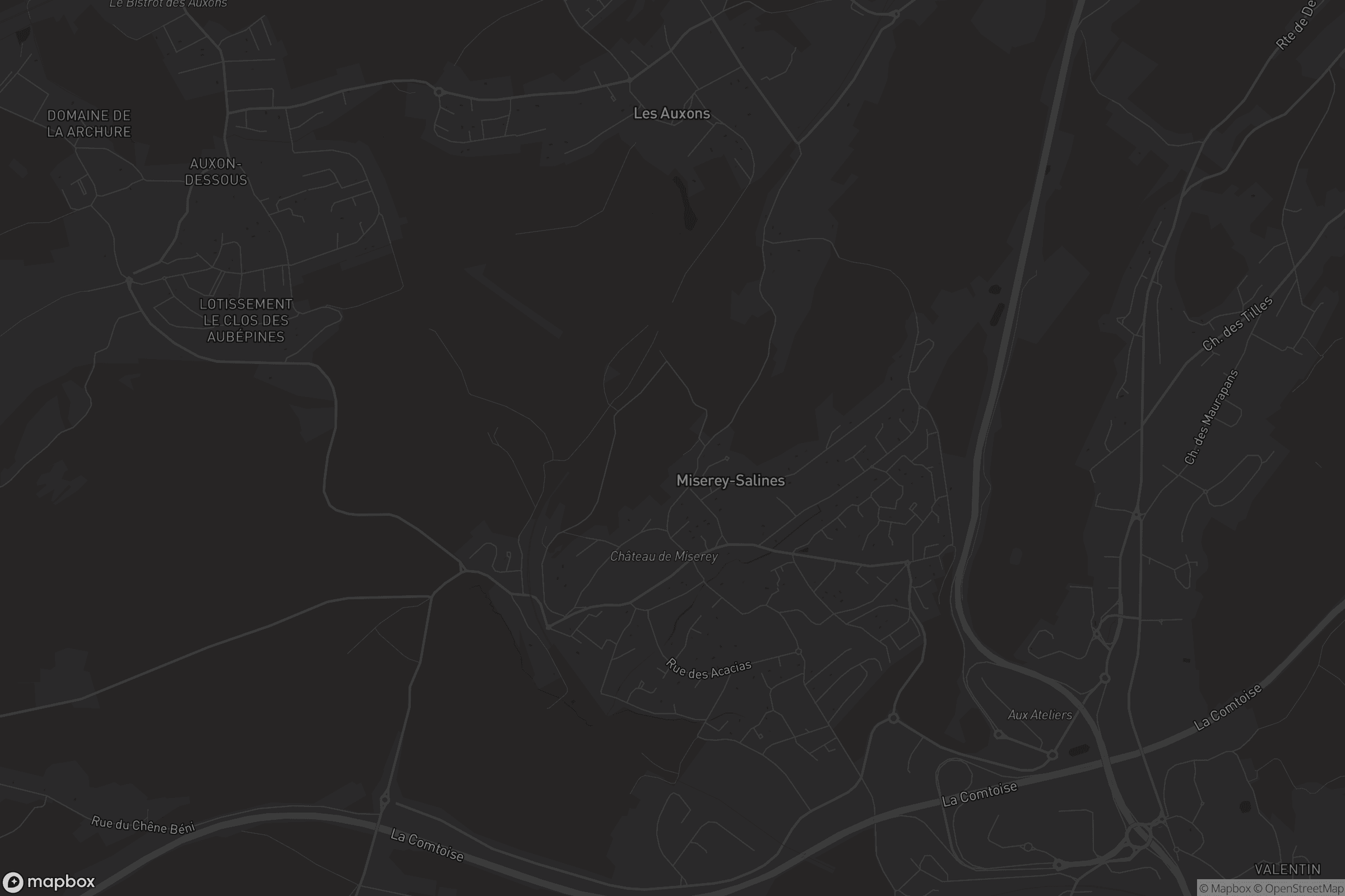 Carte de Miserey-Salines