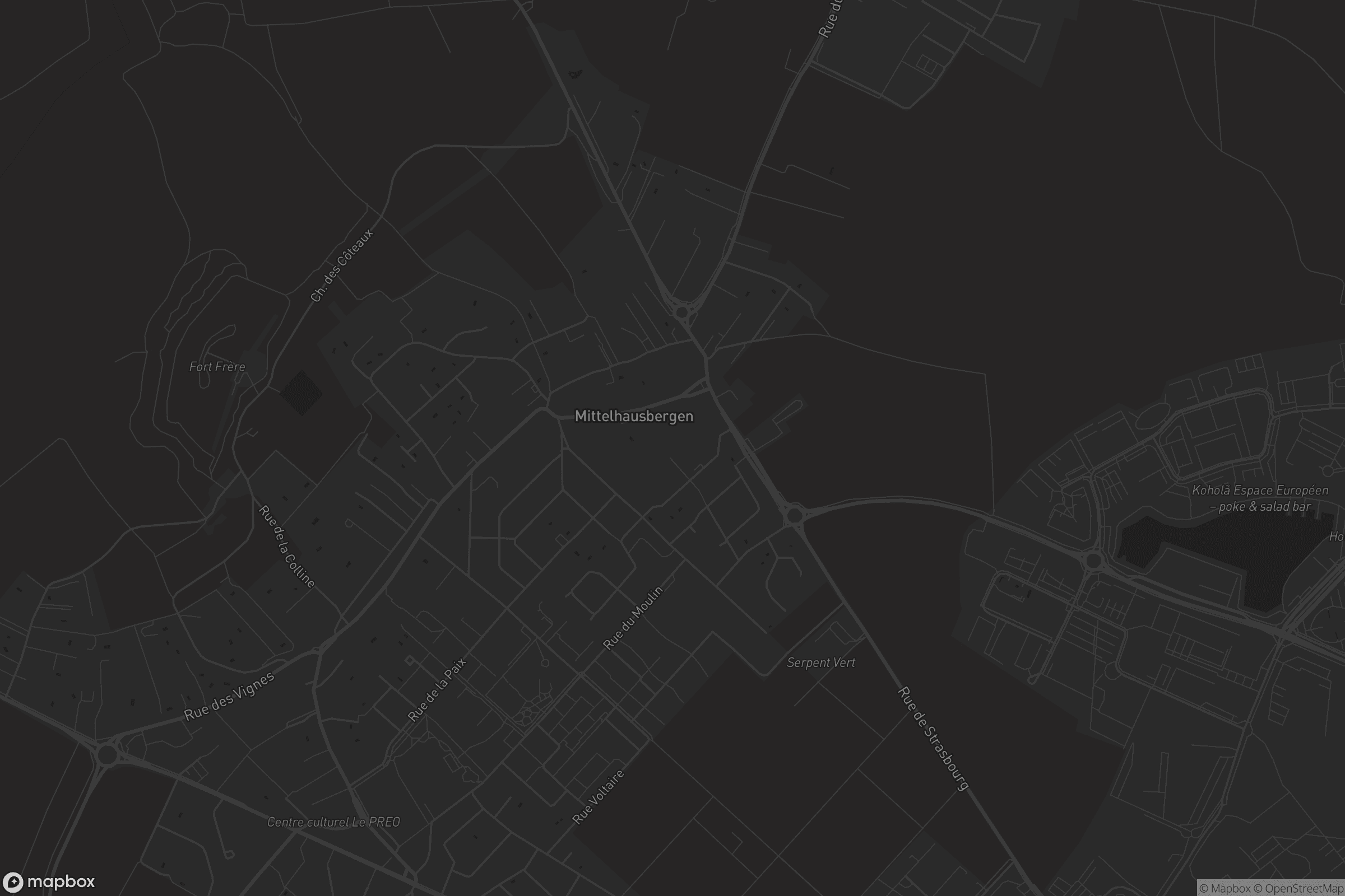 Carte de Mittelhausbergen