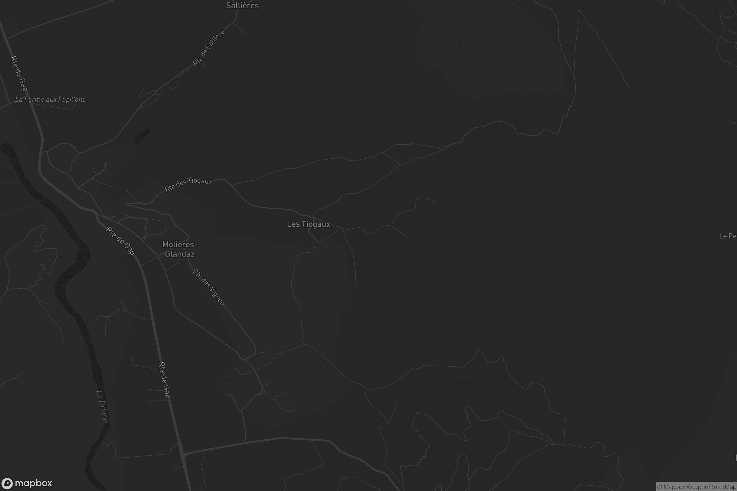 Carte de Molières-Glandaz