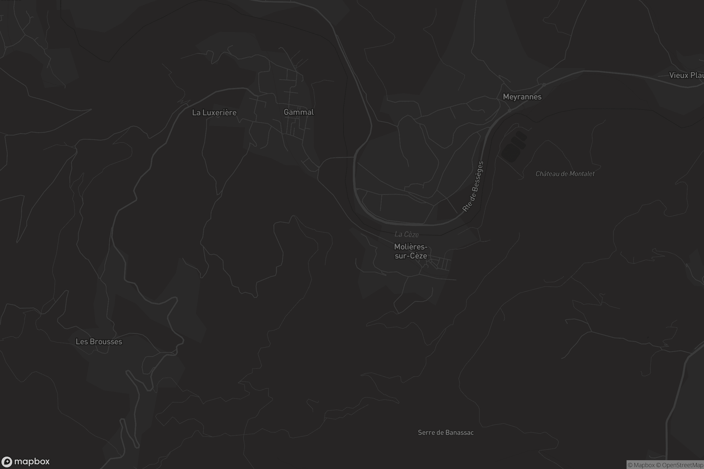 Carte de Molières-sur-Cèze