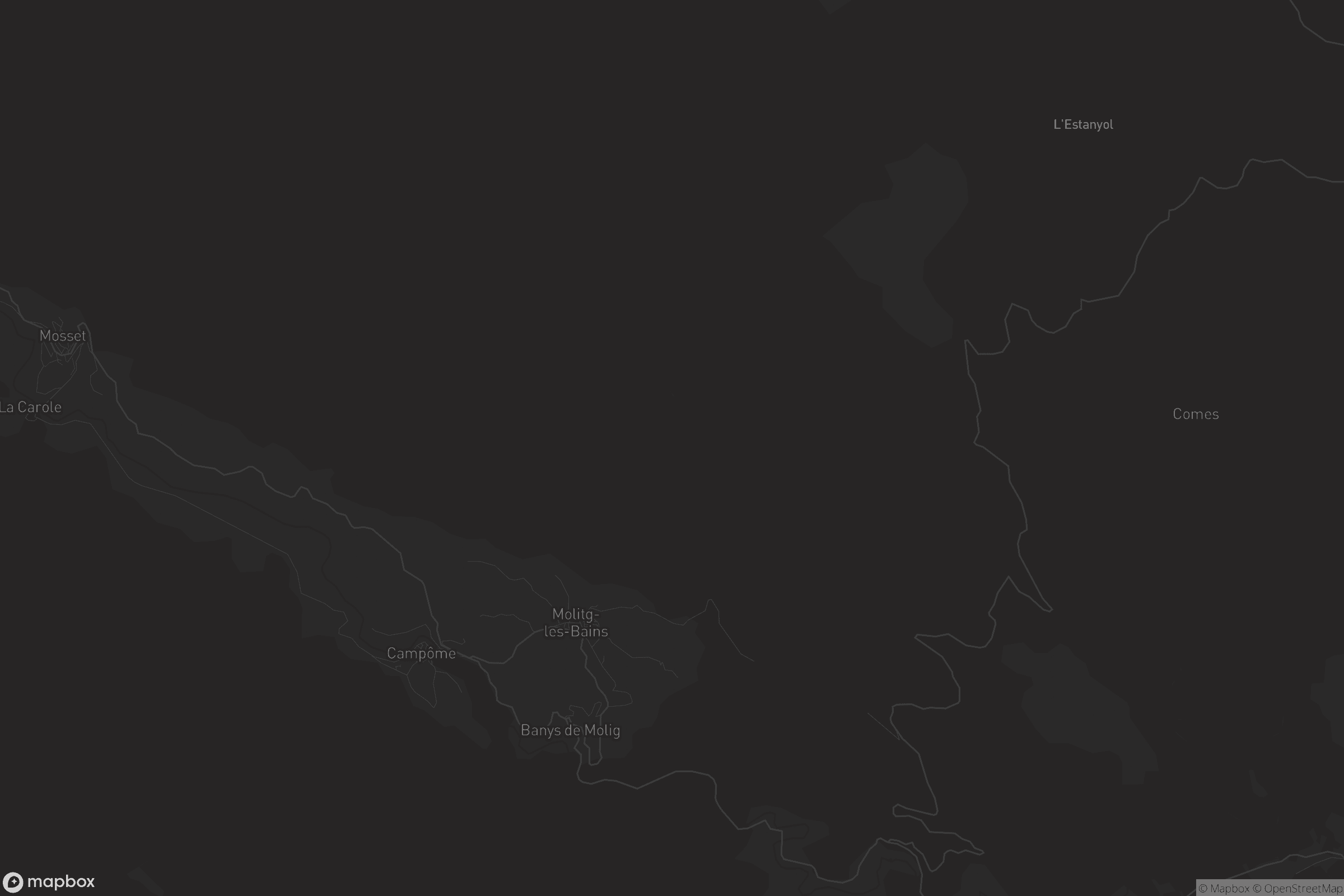 Carte de Molitg-les-Bains