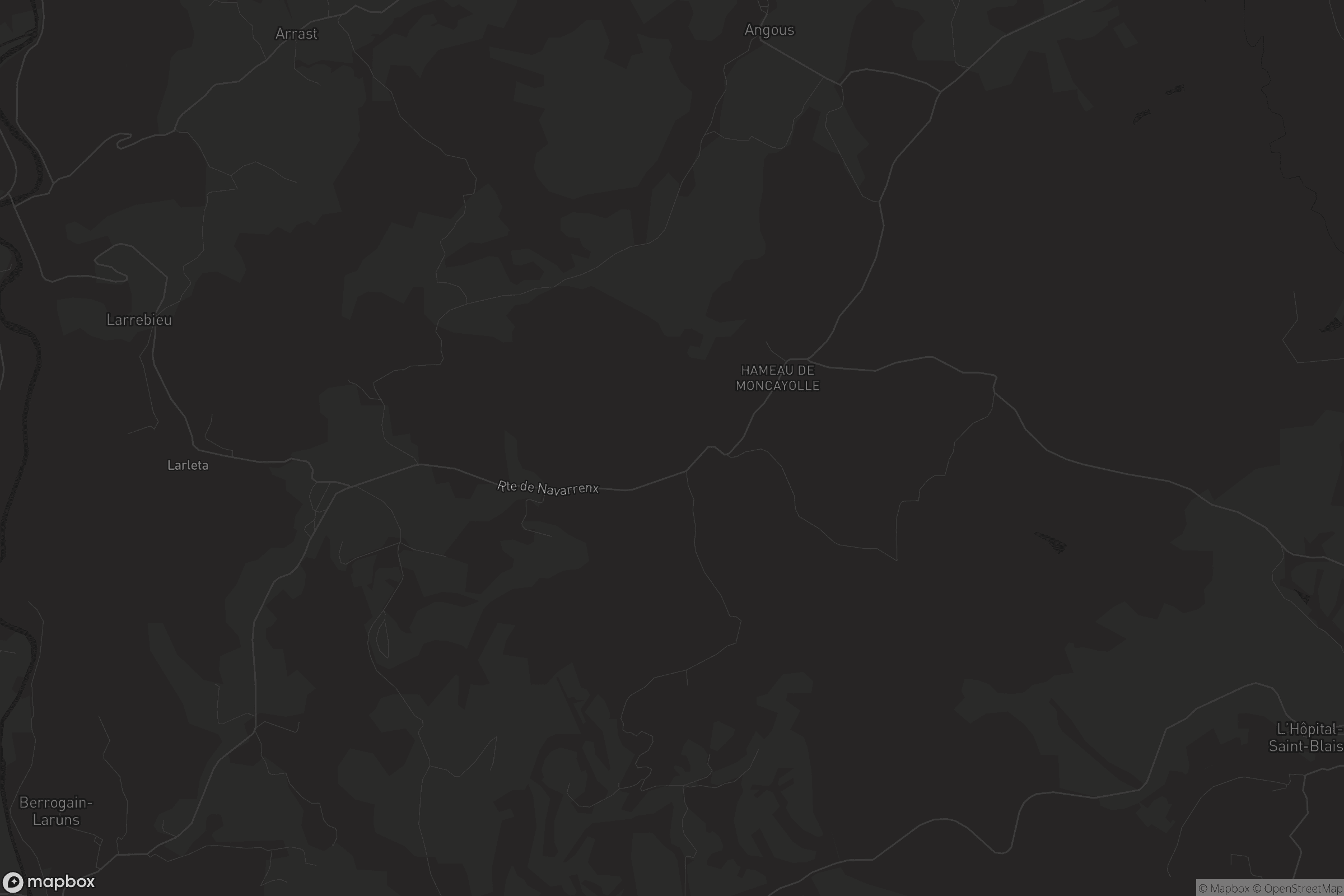 Carte de Moncayolle-Larrory-Mendibieu