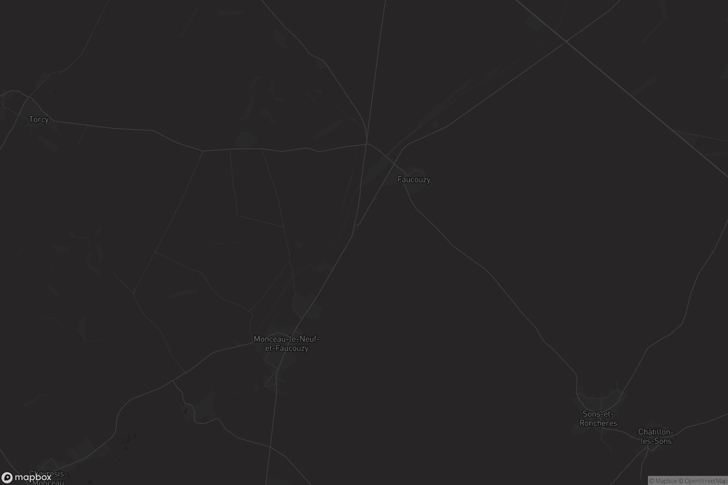 Carte de Monceau-le-Neuf-et-Faucouzy