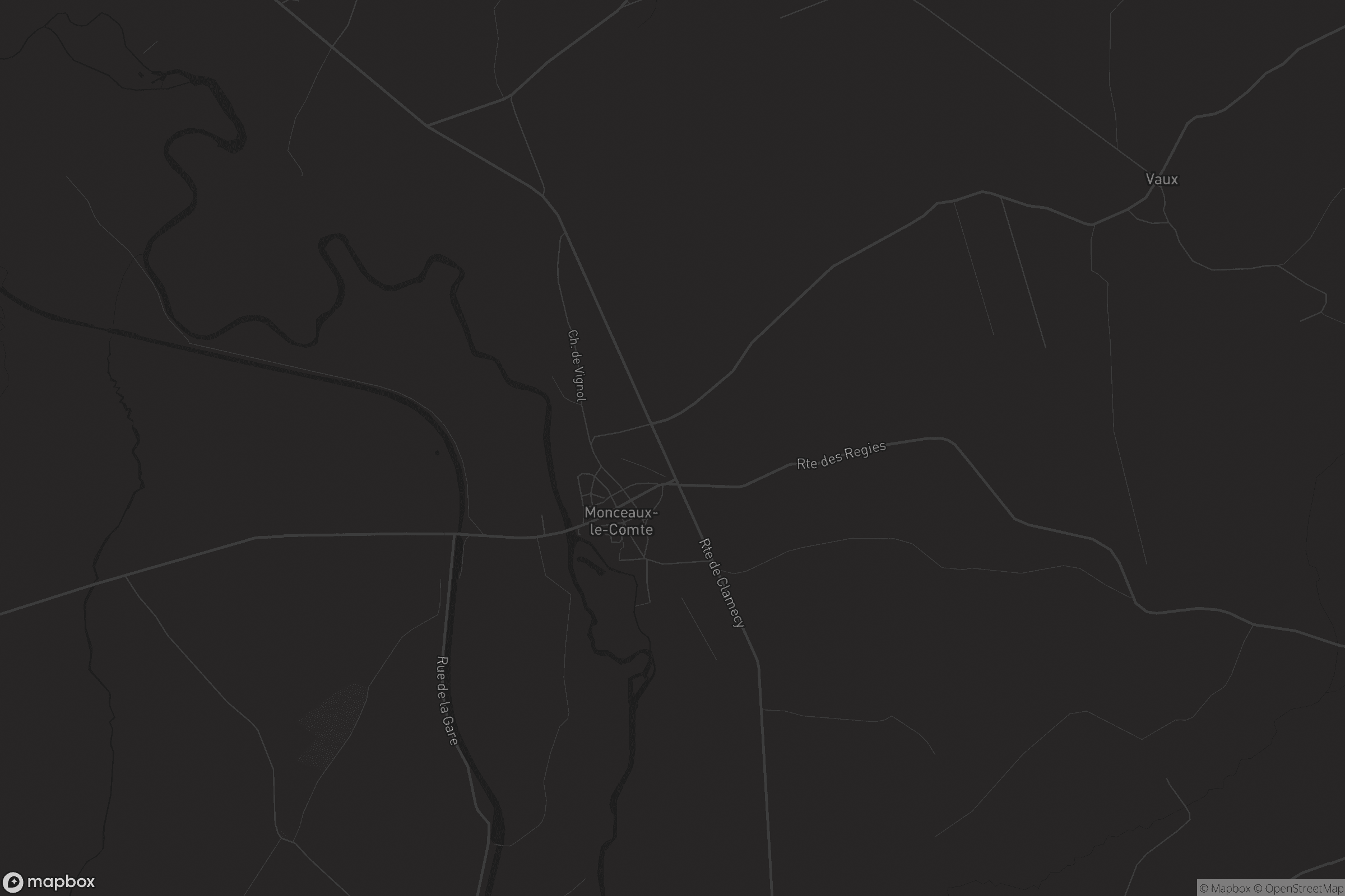 Carte de Monceaux-le-Comte