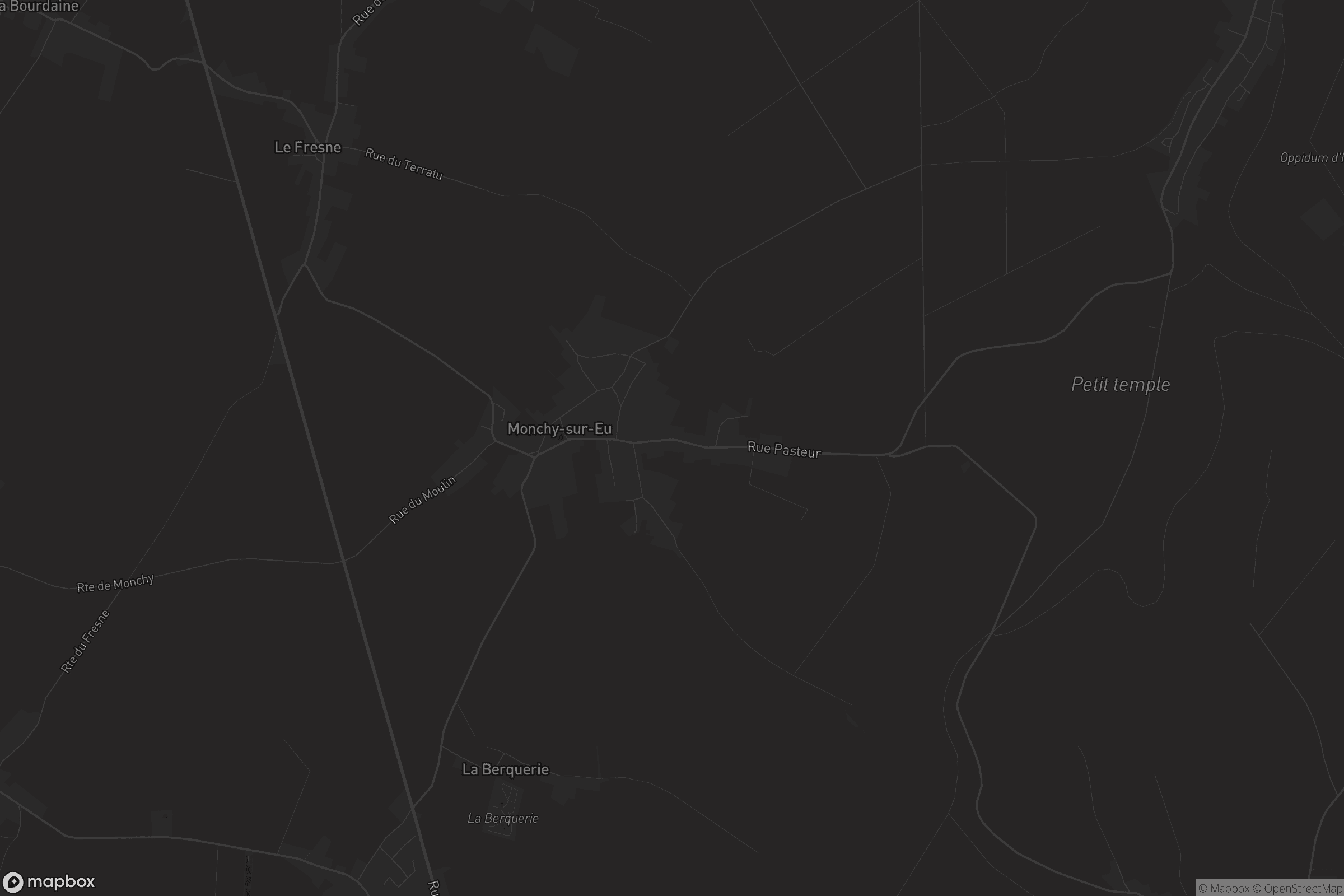 Carte de Monchy-sur-Eu