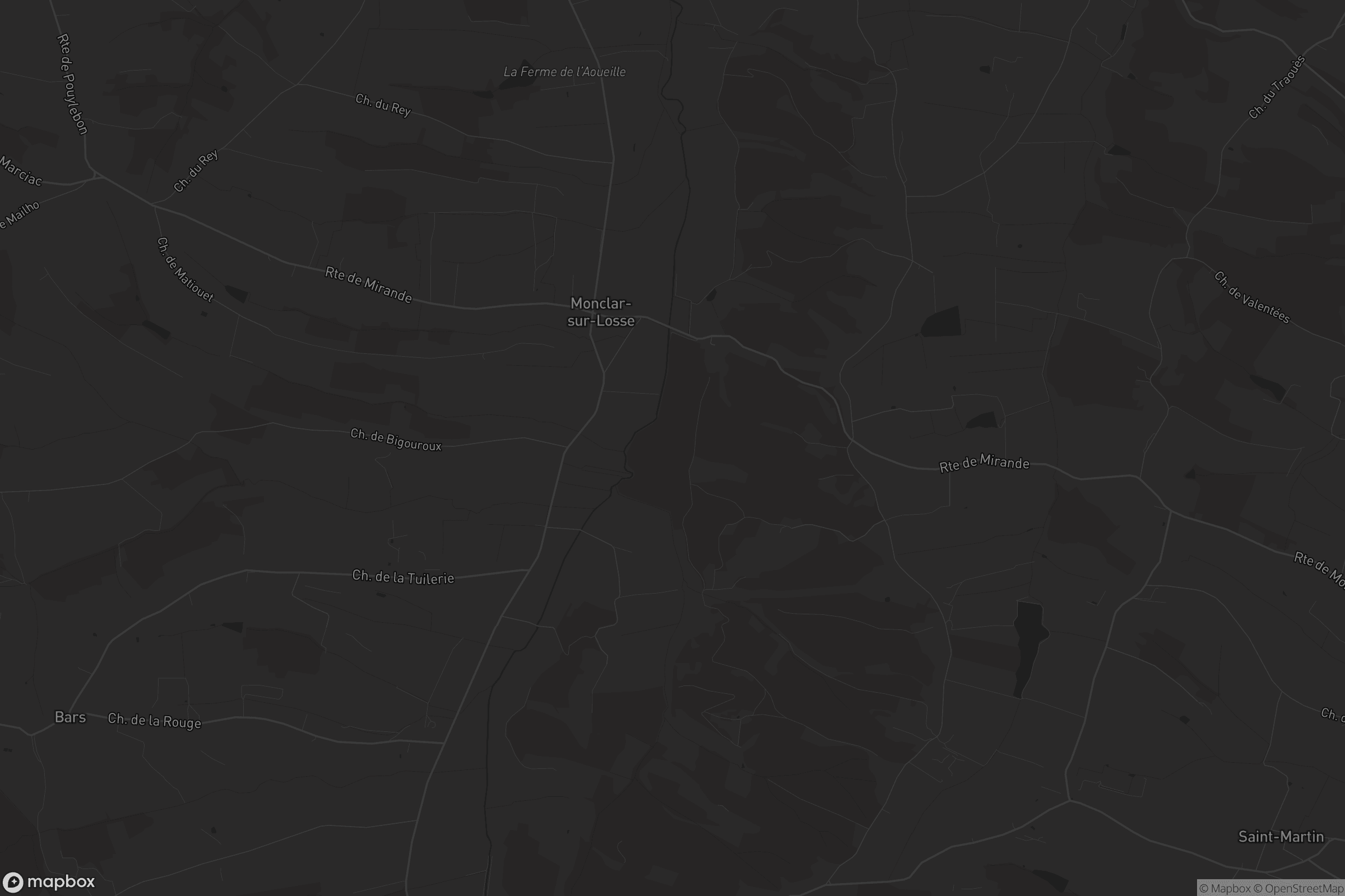 Carte de Monclar-sur-Losse