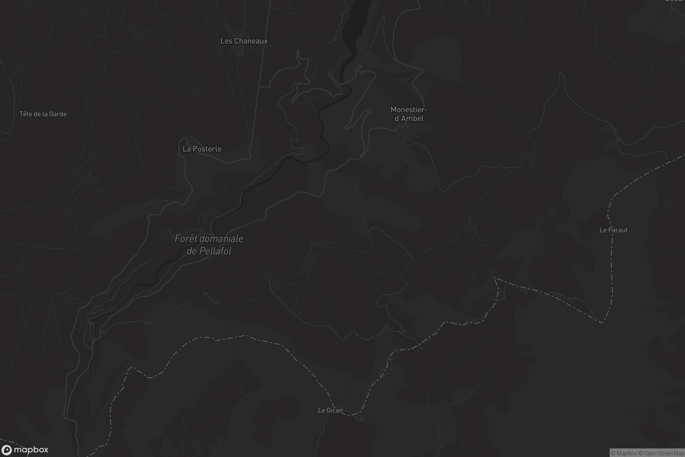 Carte de Monestier-d'Ambel