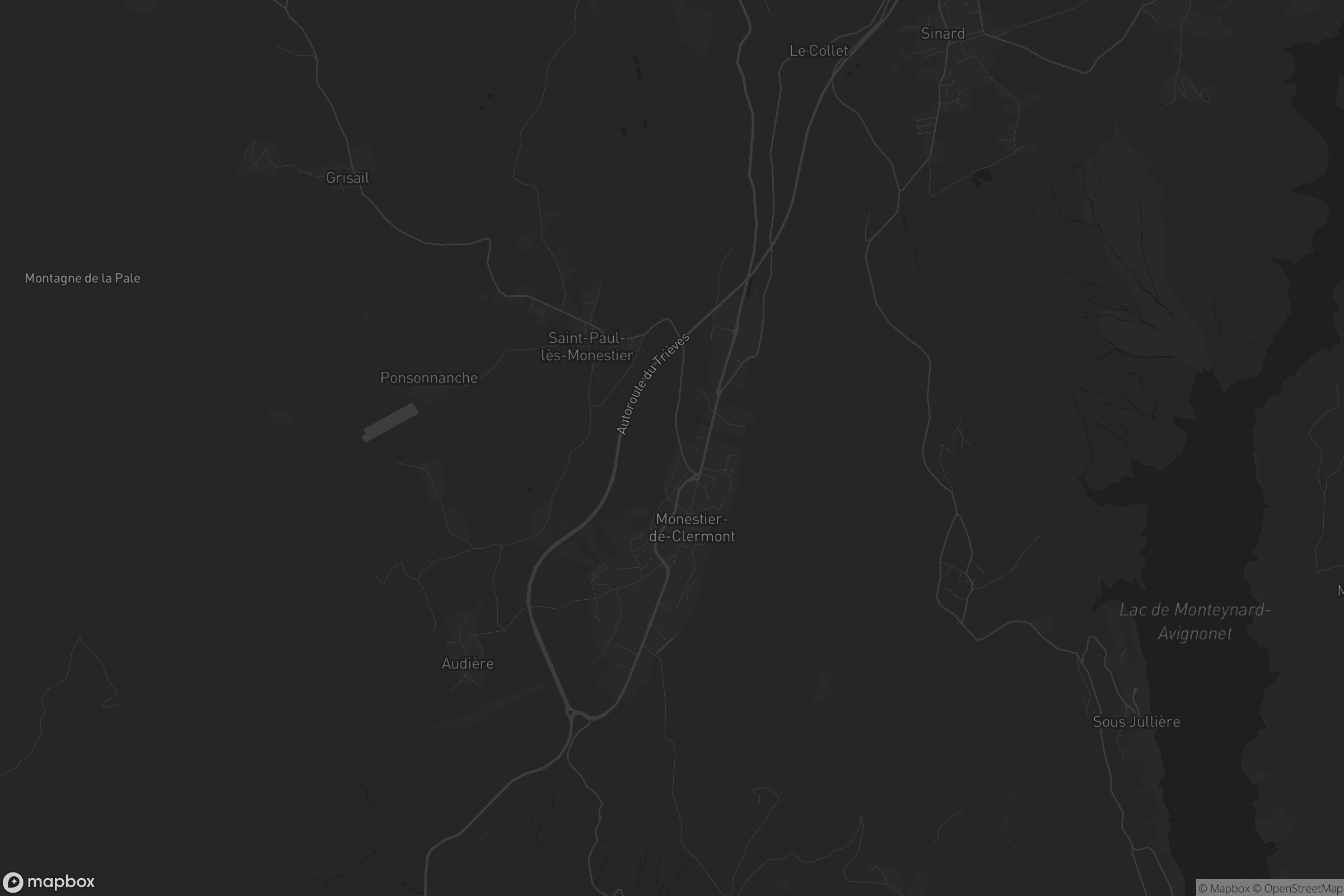 Carte de Monestier-de-Clermont