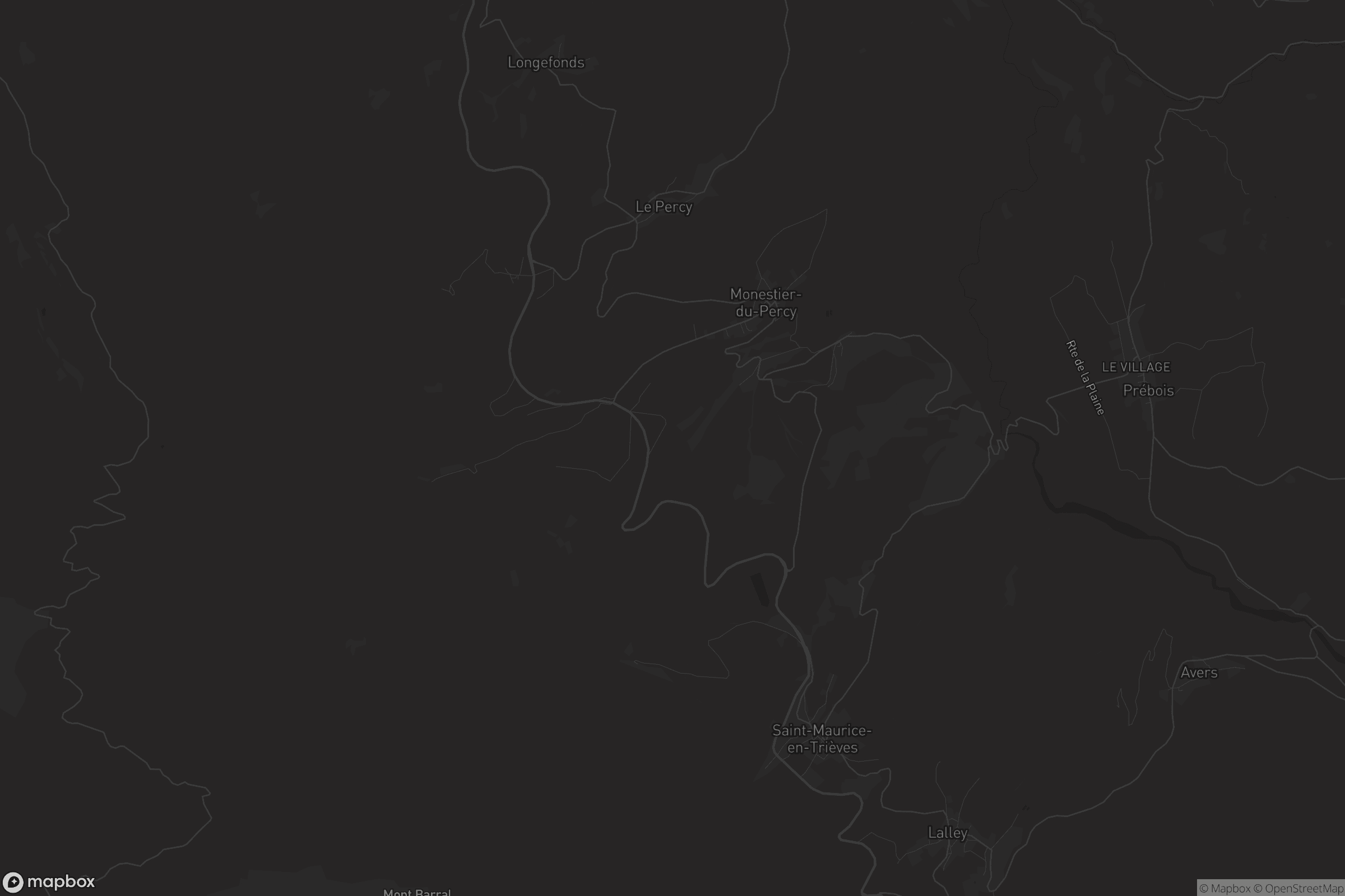 Carte de Monestier-du-Percy