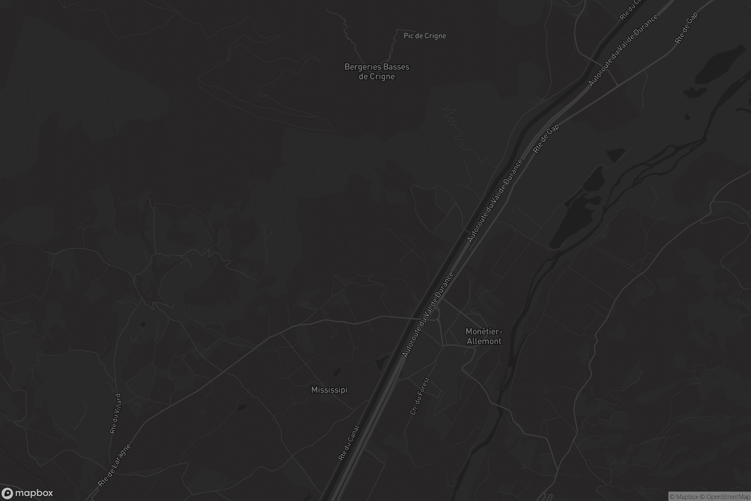 Carte de Monêtier-Allemont