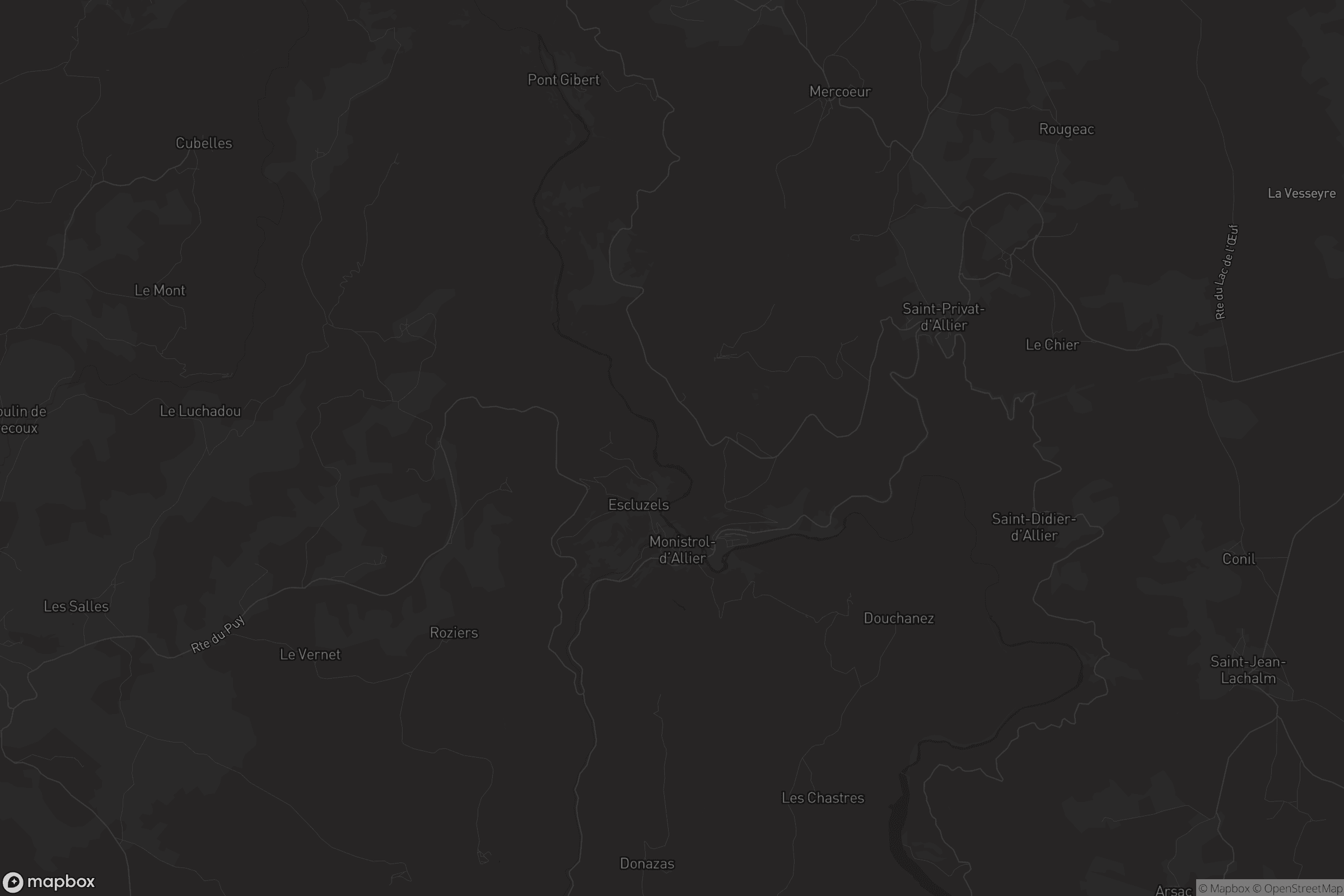 Carte de Monistrol-d'Allier