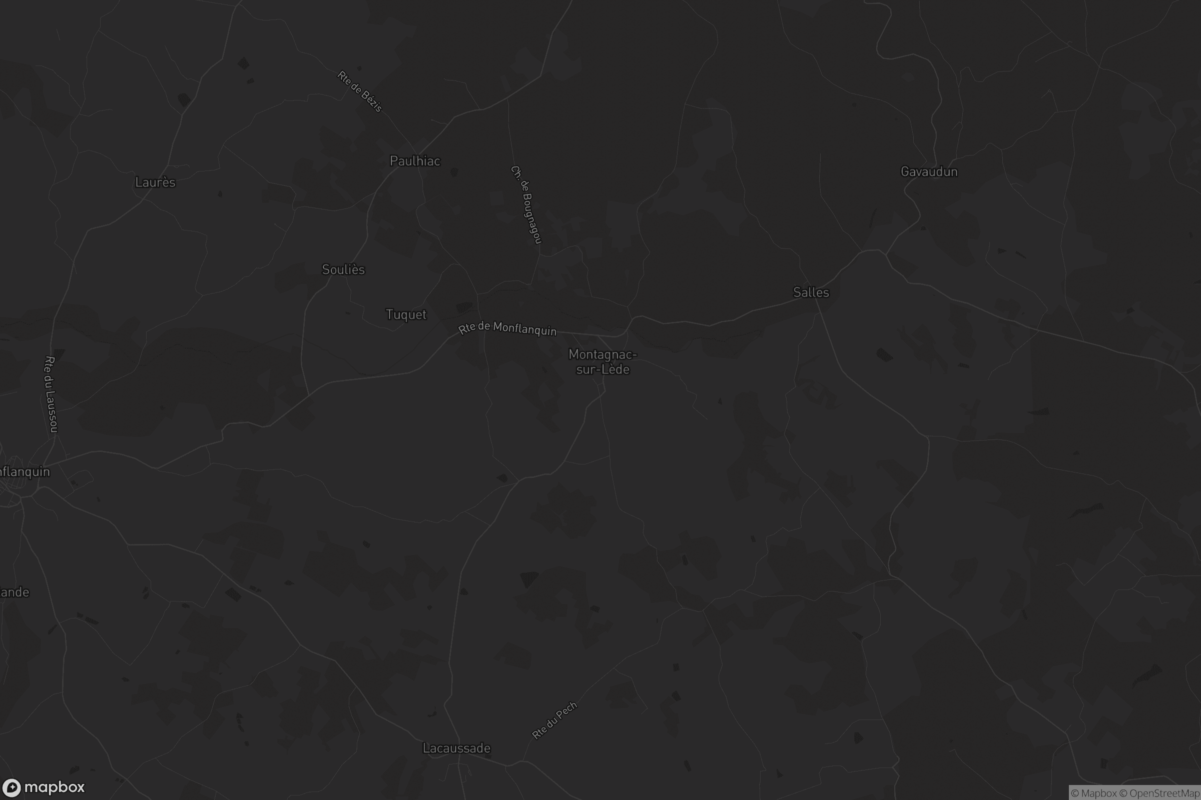 Carte de Montagnac-sur-Lède