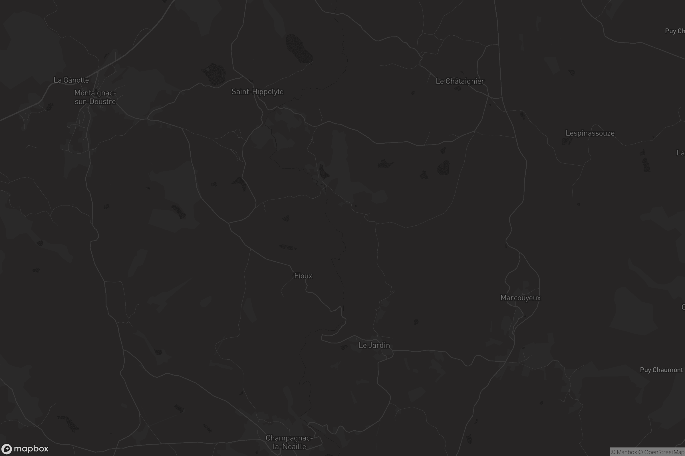 Carte de Montaignac-sur-Doustre