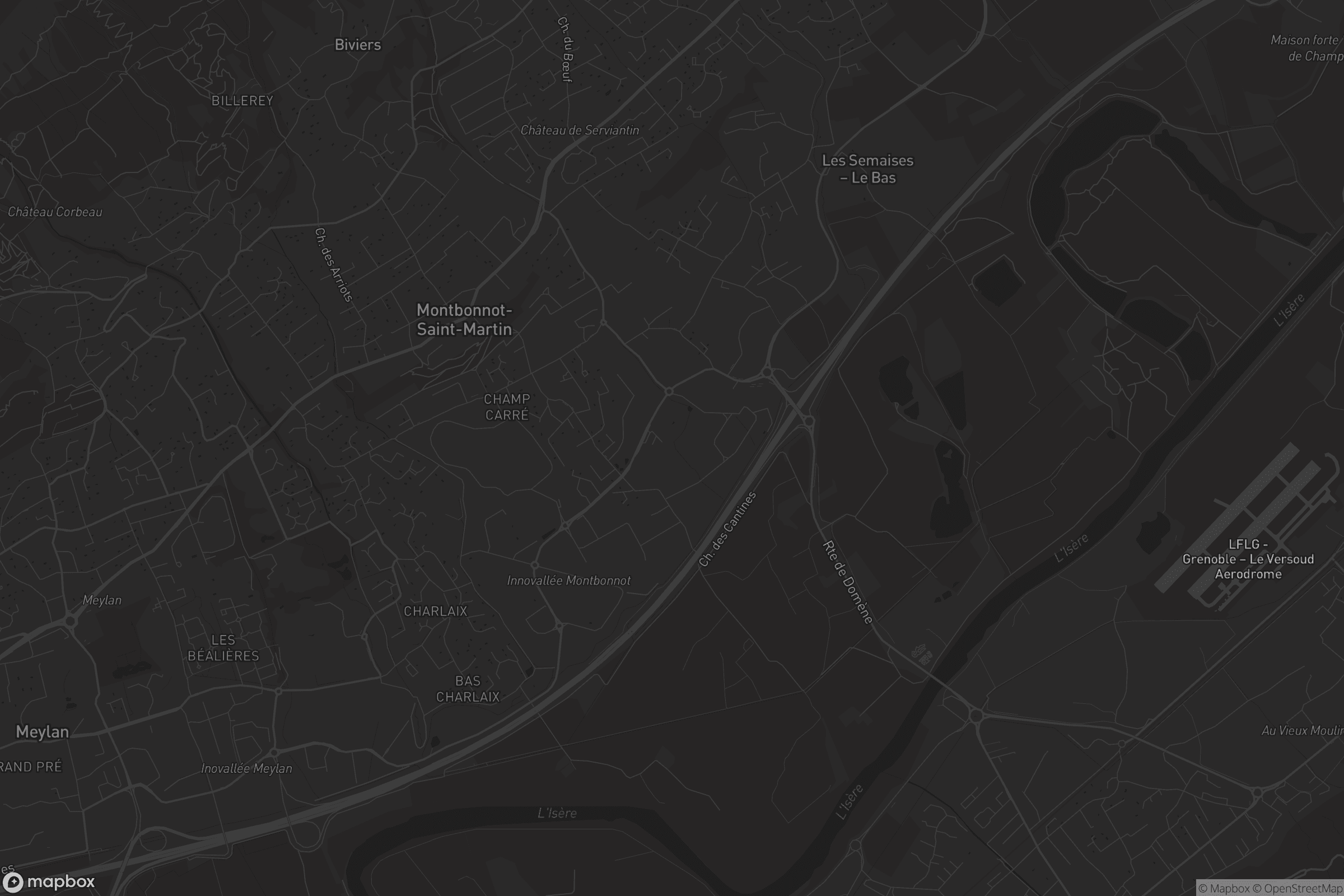 Carte de Montbonnot-Saint-Martin