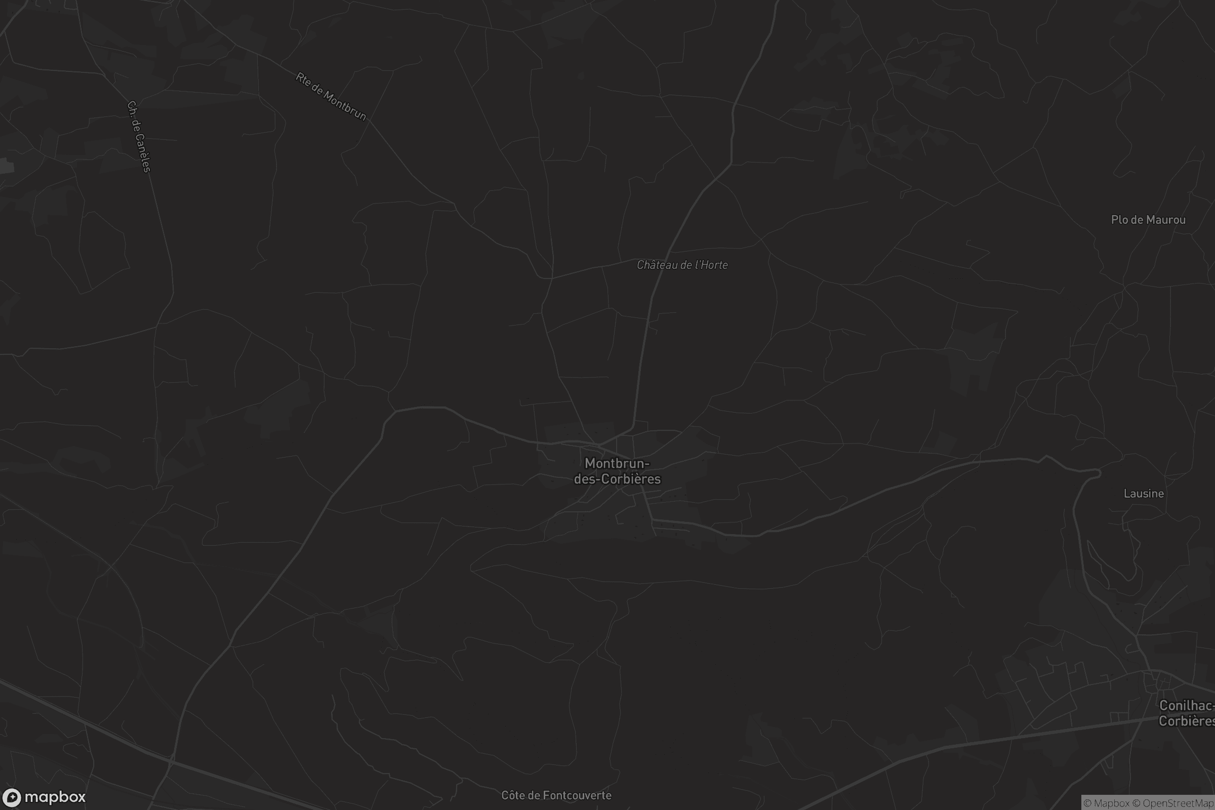 Carte de Montbrun-des-Corbières