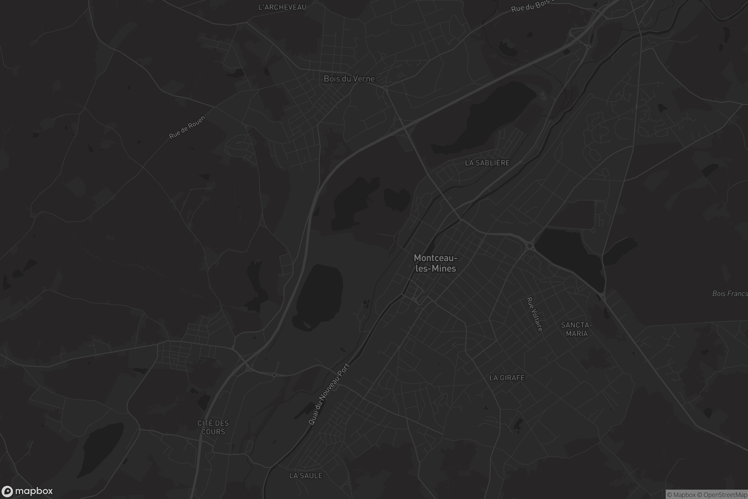 Carte de Montceau-les-Mines